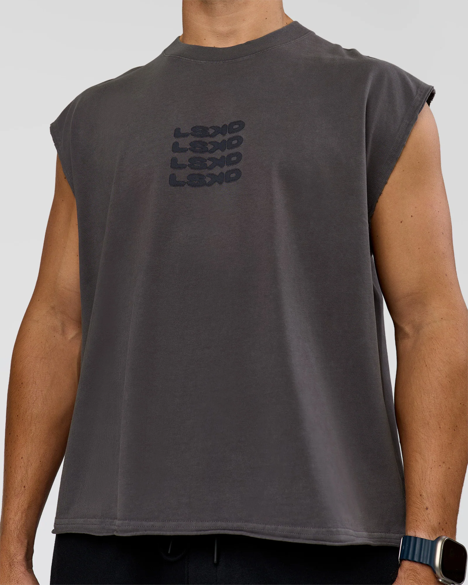 Move Fast Heavyweight Boxed Tank - Dark Storm Washed - Image 5