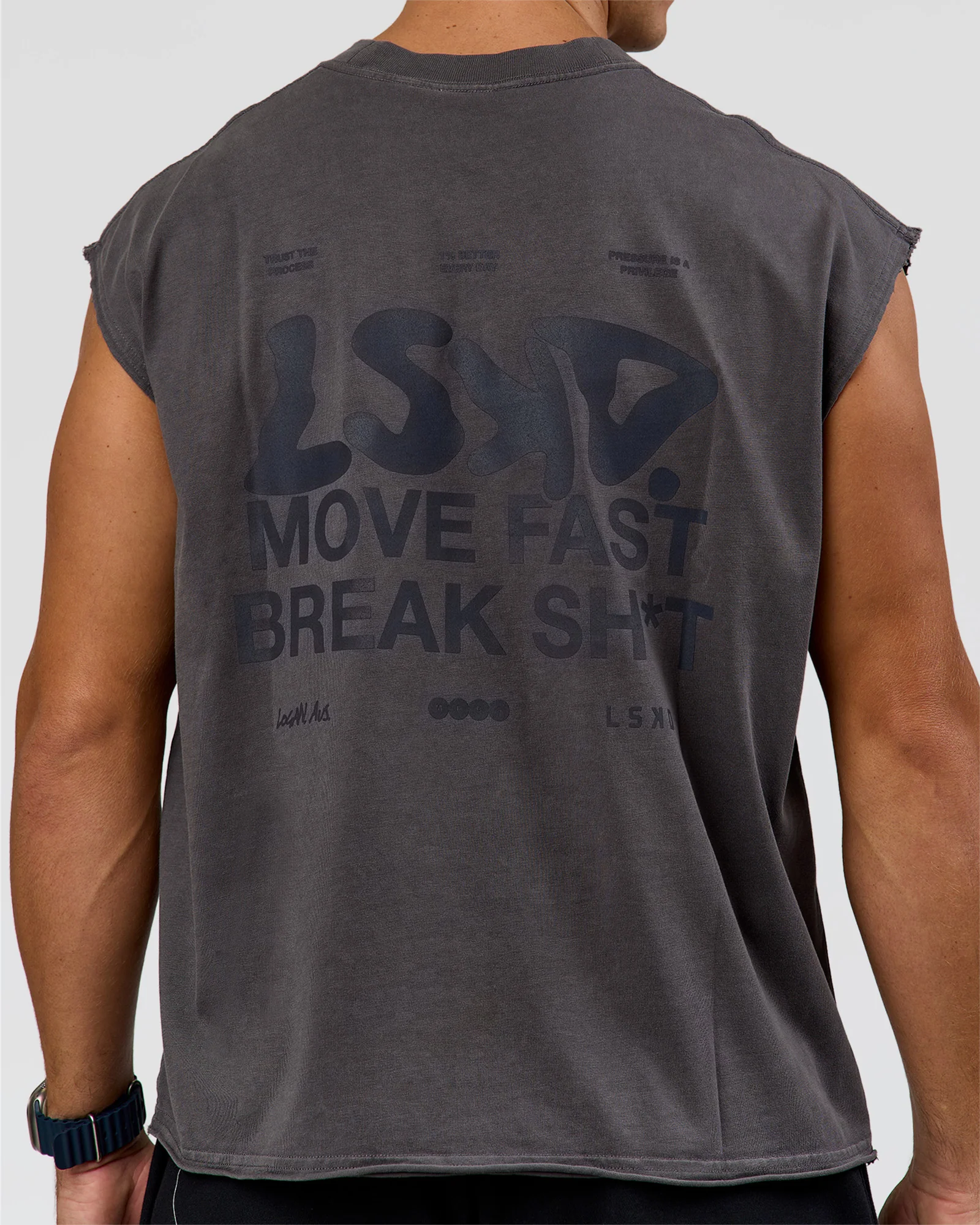 Move Fast Heavyweight Boxed Tank - Dark Storm Washed - Image 7