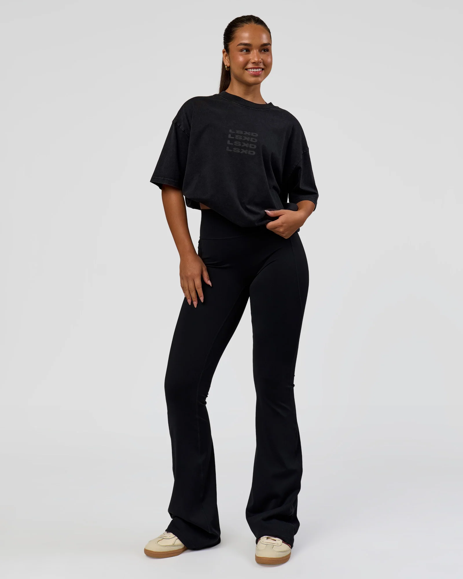 Move Fast Heavyweight Oversized Tee - Black Washed - Image 5