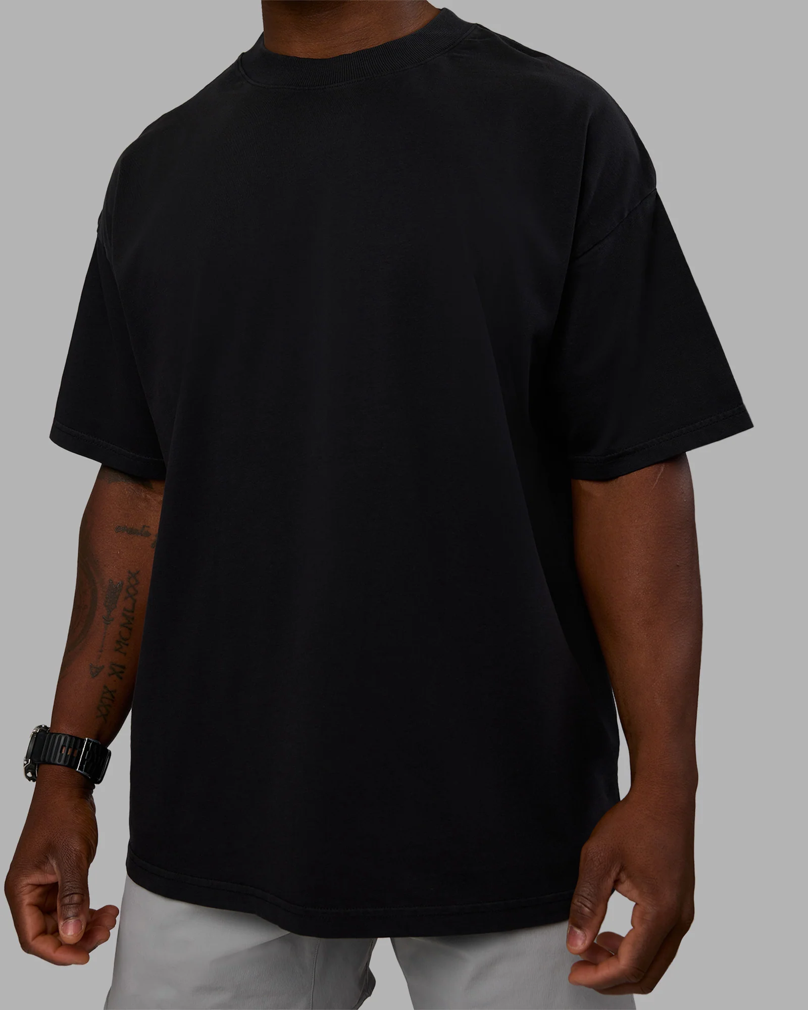 Move Fast Washed Heavyweight Tee Oversize - Black-Island Paradise - Image 10