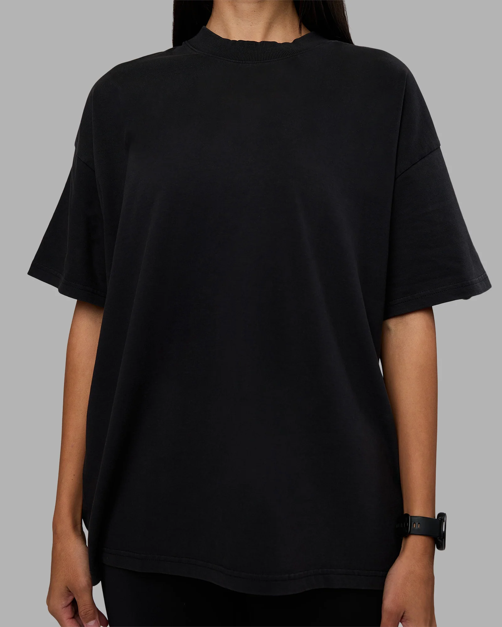 Move Fast Washed Heavyweight Tee Oversize - Black-Island Paradise - Image 12