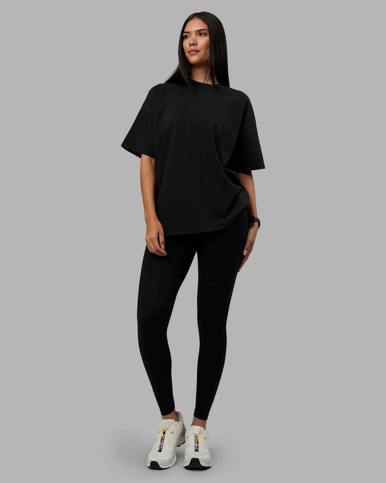 Move Fast Washed Heavyweight Tee Oversize - Black-Island Paradise - Image 8