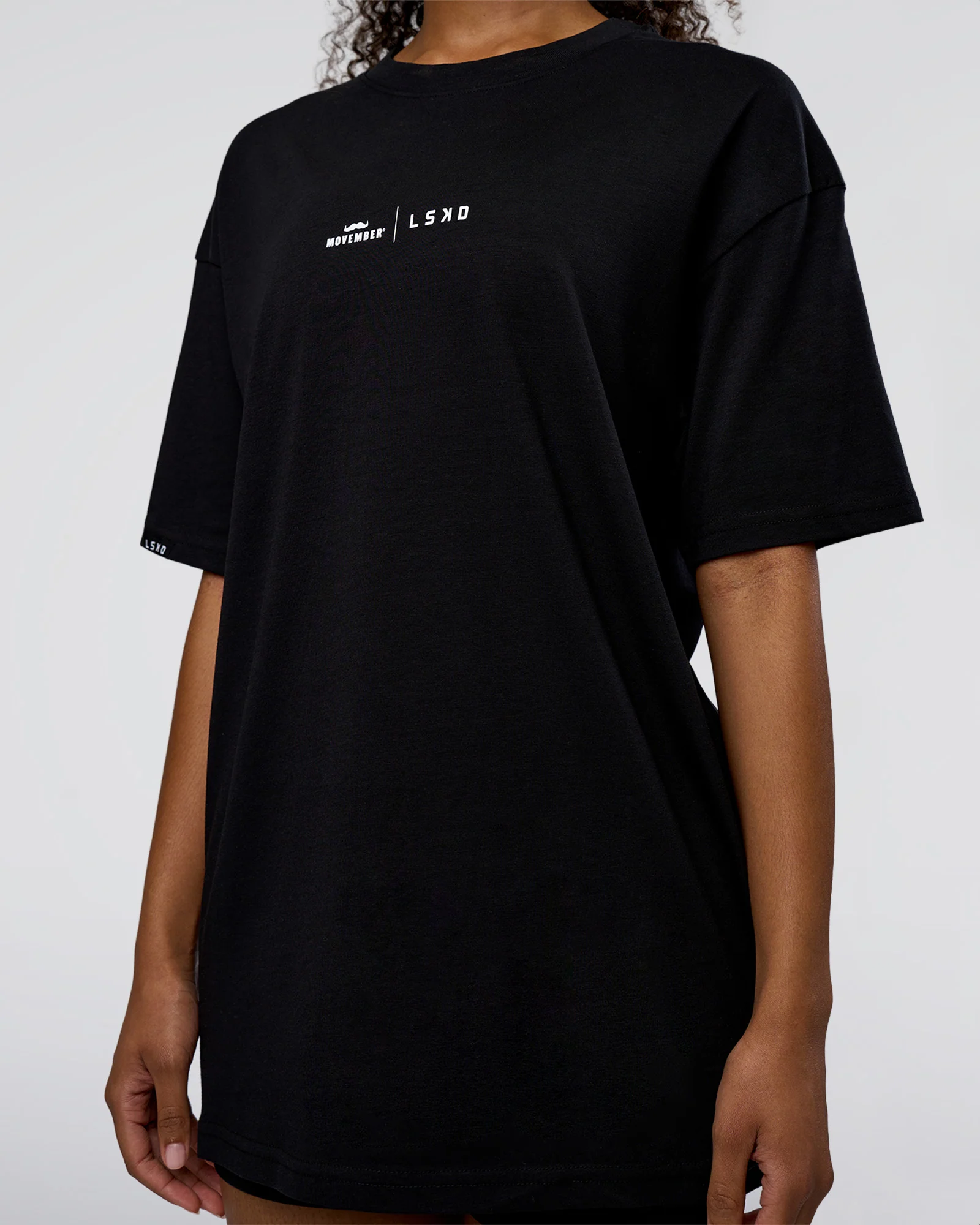 Movember 2025 FLXCotton Oversize Tee - Black - Image 11