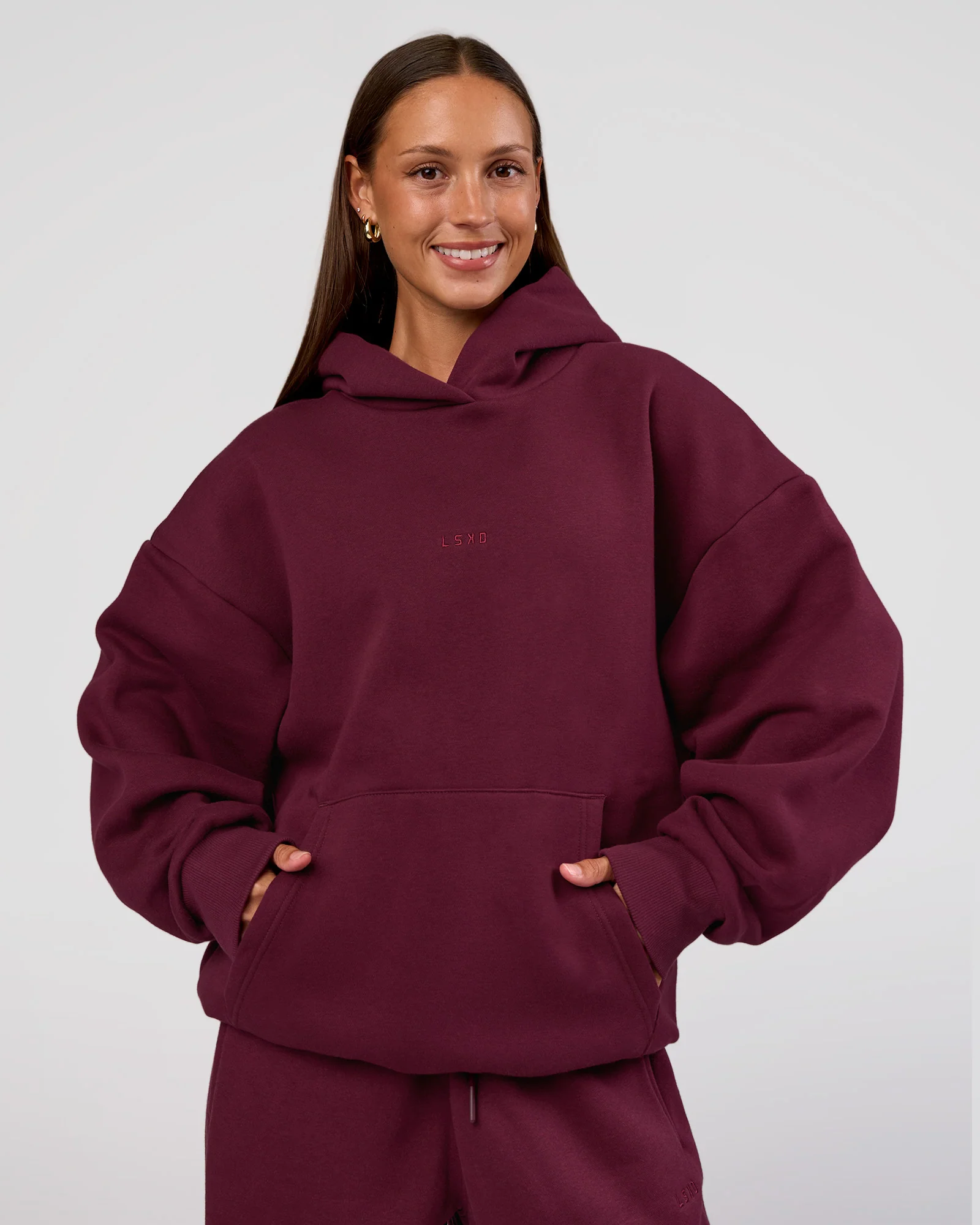 MVP Oversized Hoodie - Cherry Lacquer - Image 2