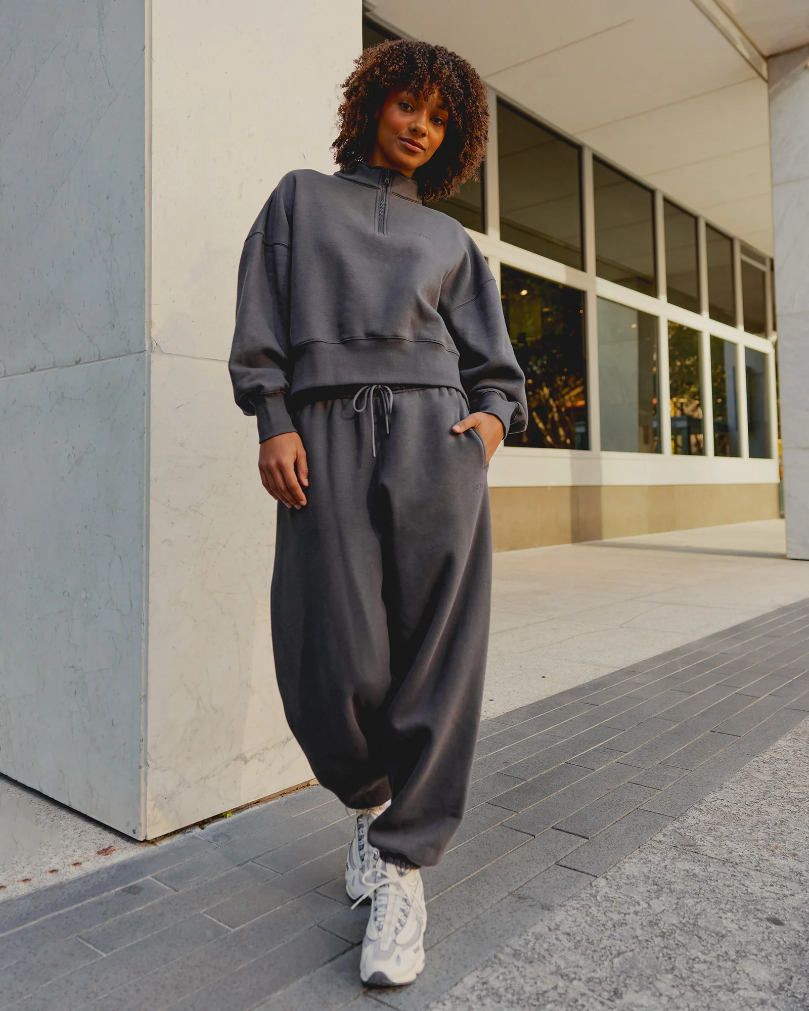 MVP Oversized Slouchy Fit Track Pant - Dark Storm - Image 2