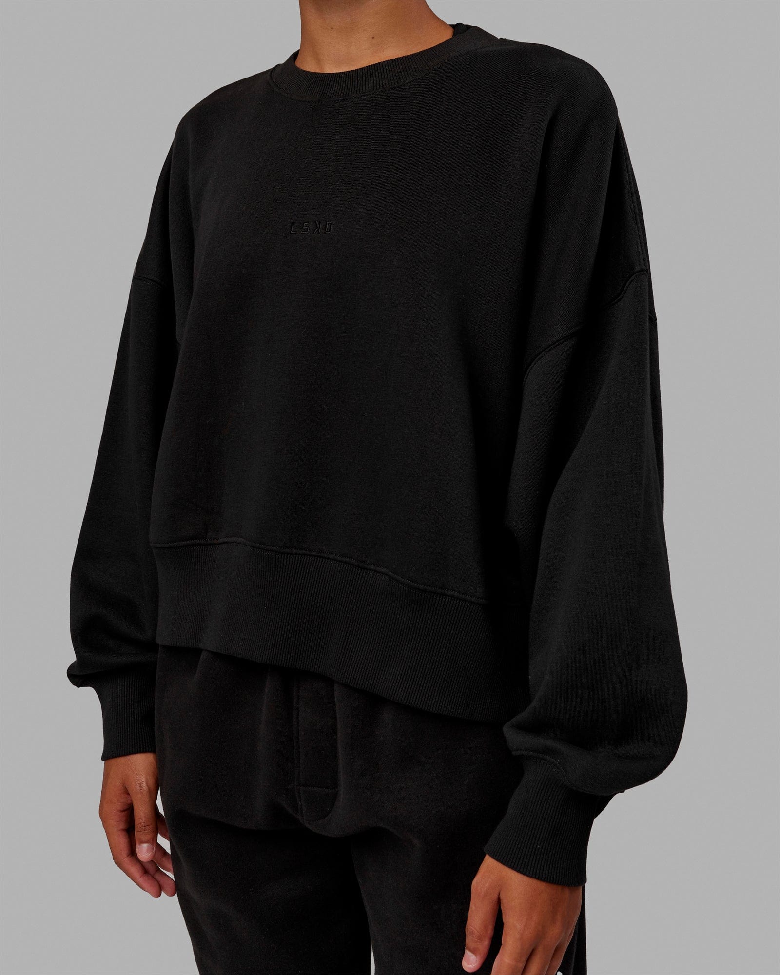 MVP Oversized Sweater - Black-Black - Image 4