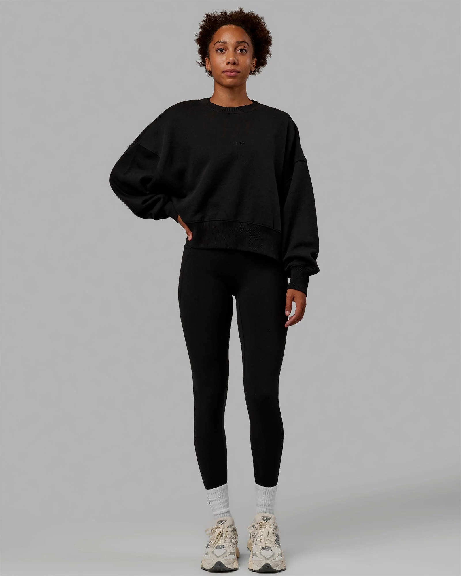 MVP Oversized Sweater - Black-Black - Image 7