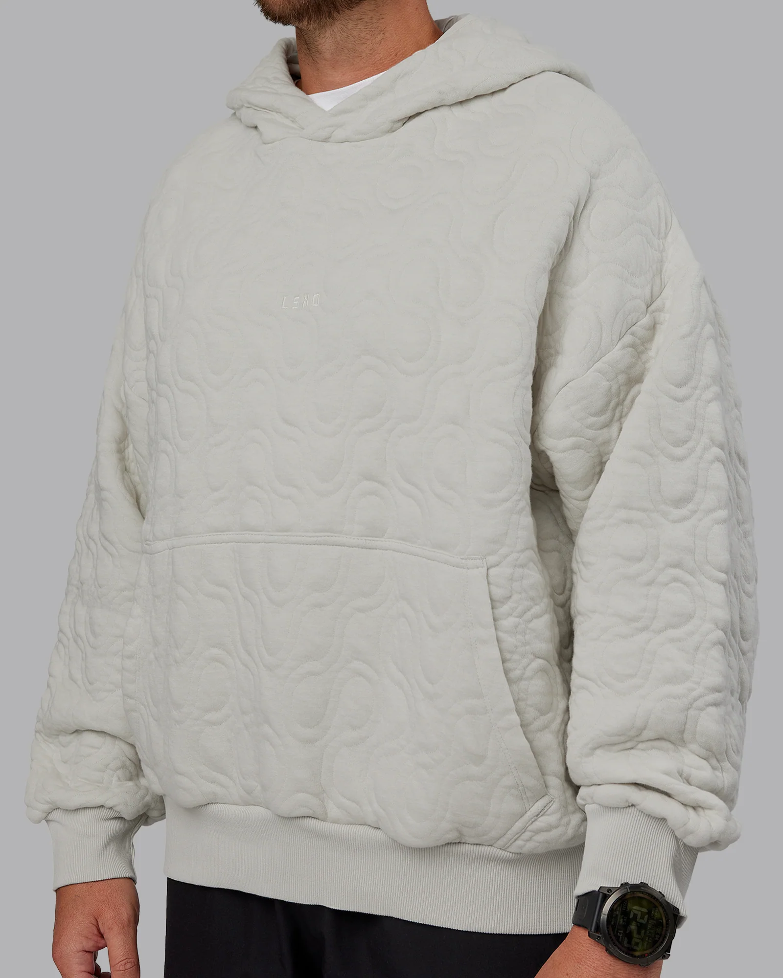 MVP Quilted Oversized Hoodie - Digital Mist-Geometric - Image 8
