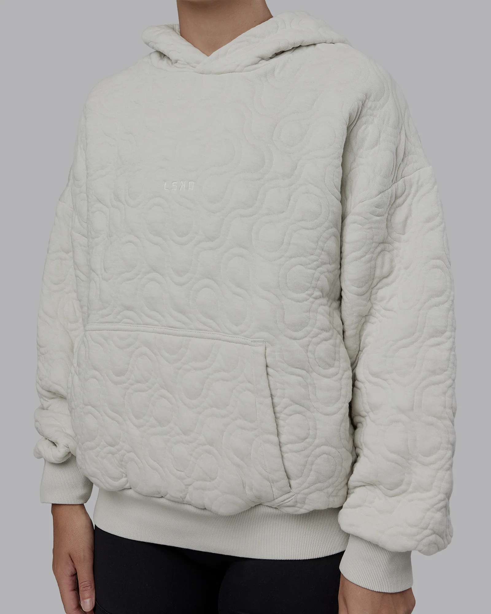 MVP Quilted Oversized Hoodie - Digital Mist-Geometric - Image 9