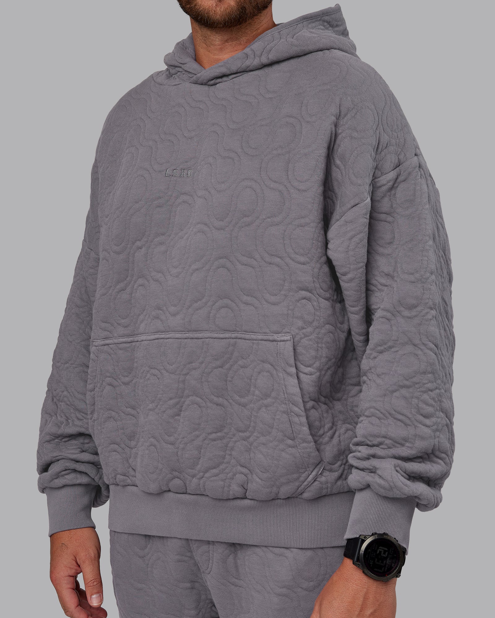 MVP Quilted Oversized Hoodie - Storm Front-Geometric - Image 12