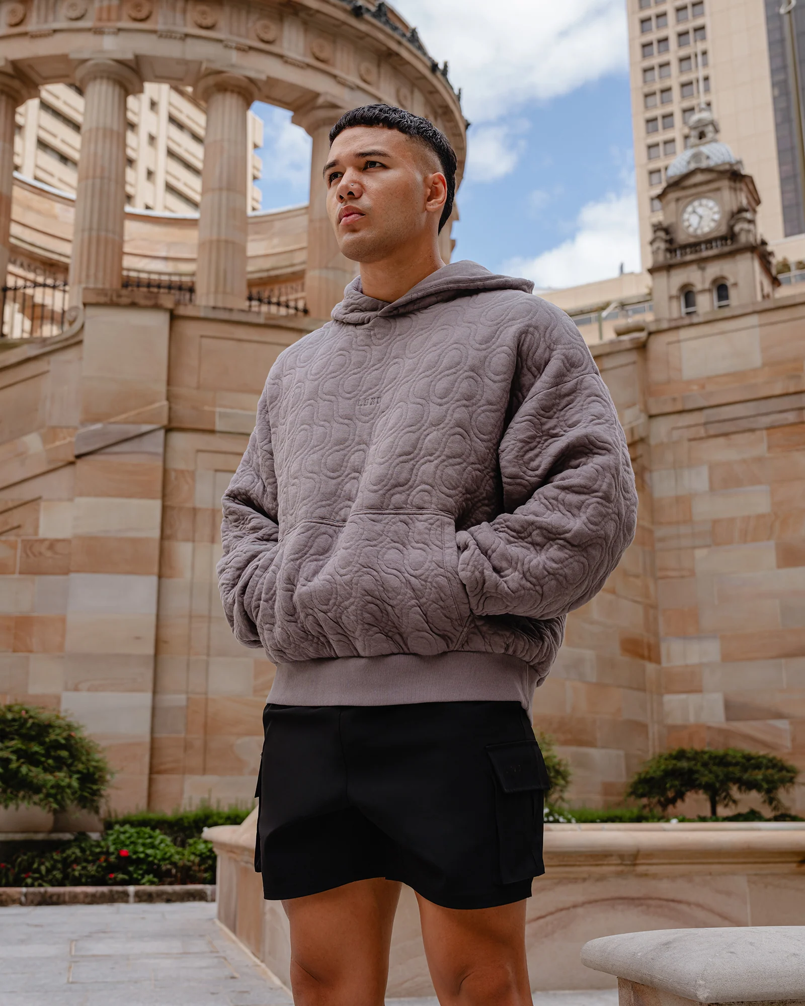 MVP Quilted Oversized Hoodie - Storm Front-Geometric - Image 3