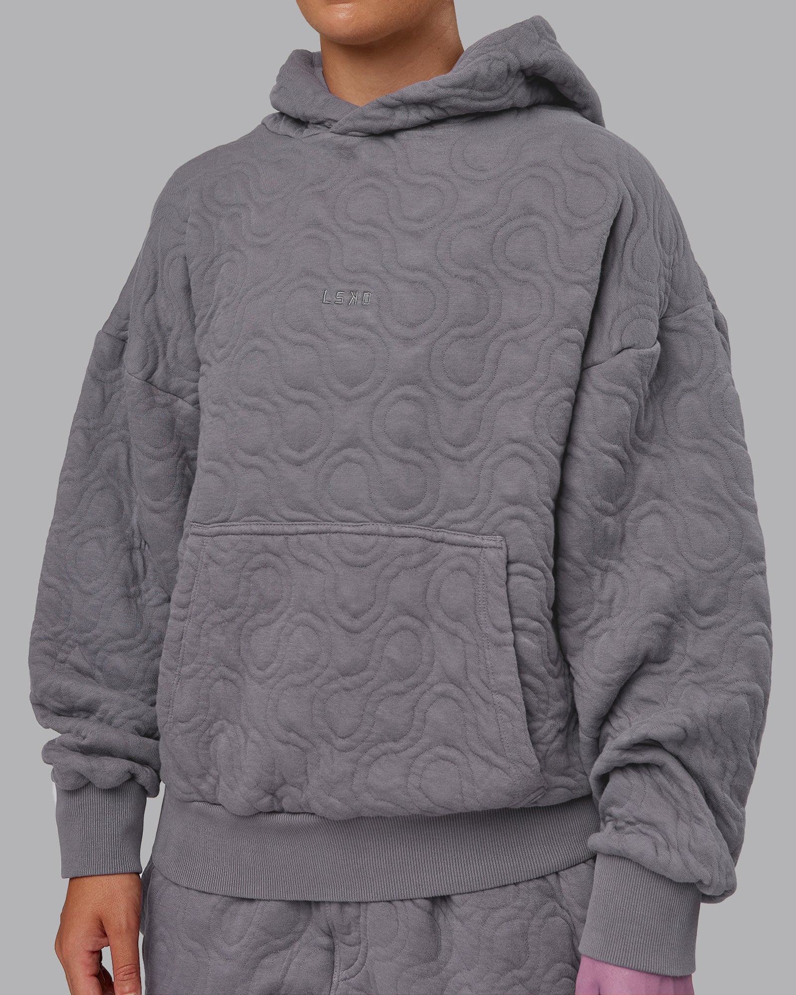 MVP Quilted Oversized Hoodie - Storm Front-Geometric - Image 9