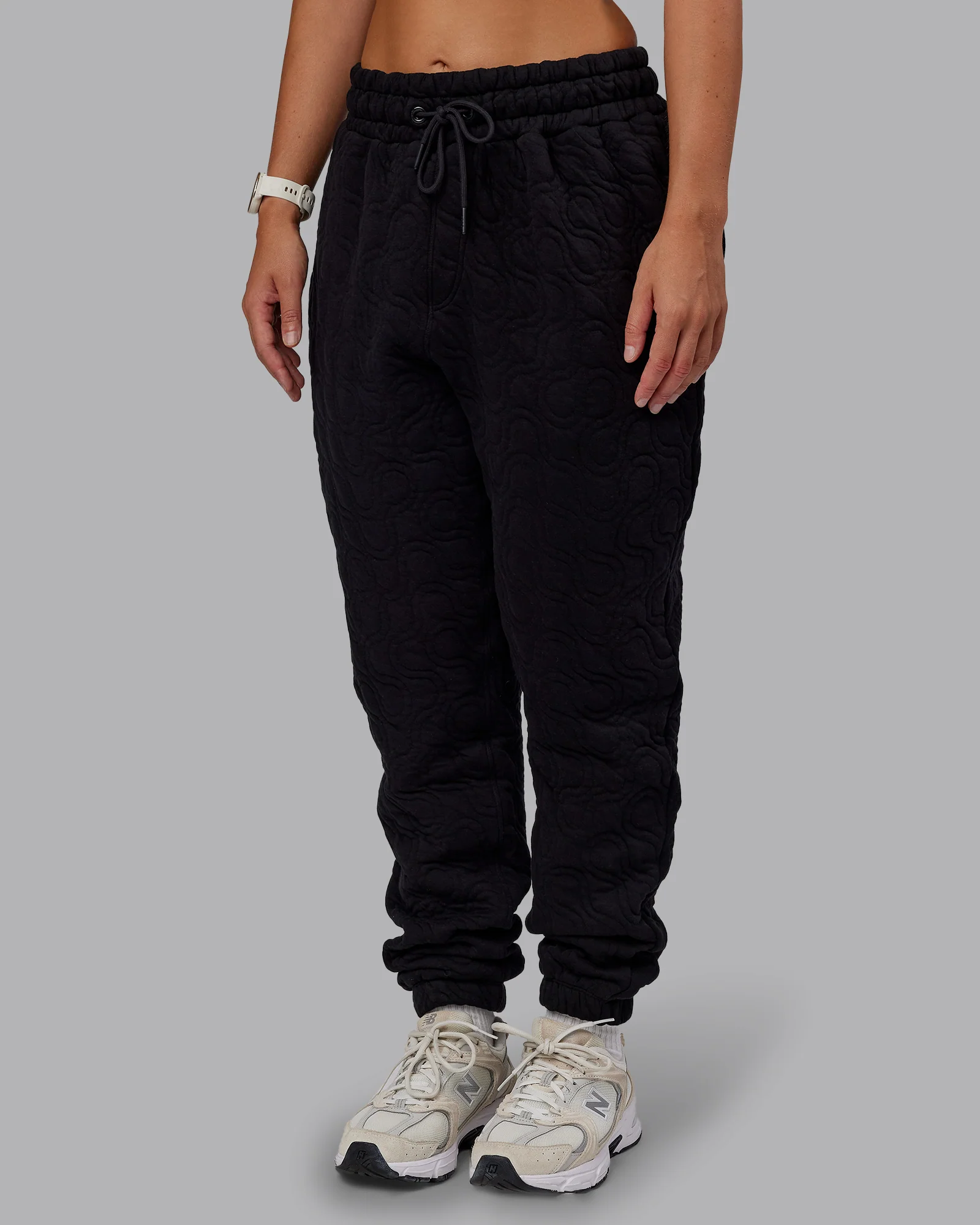 MVP Quilted Track Pant - Black-Geometric - Image 11