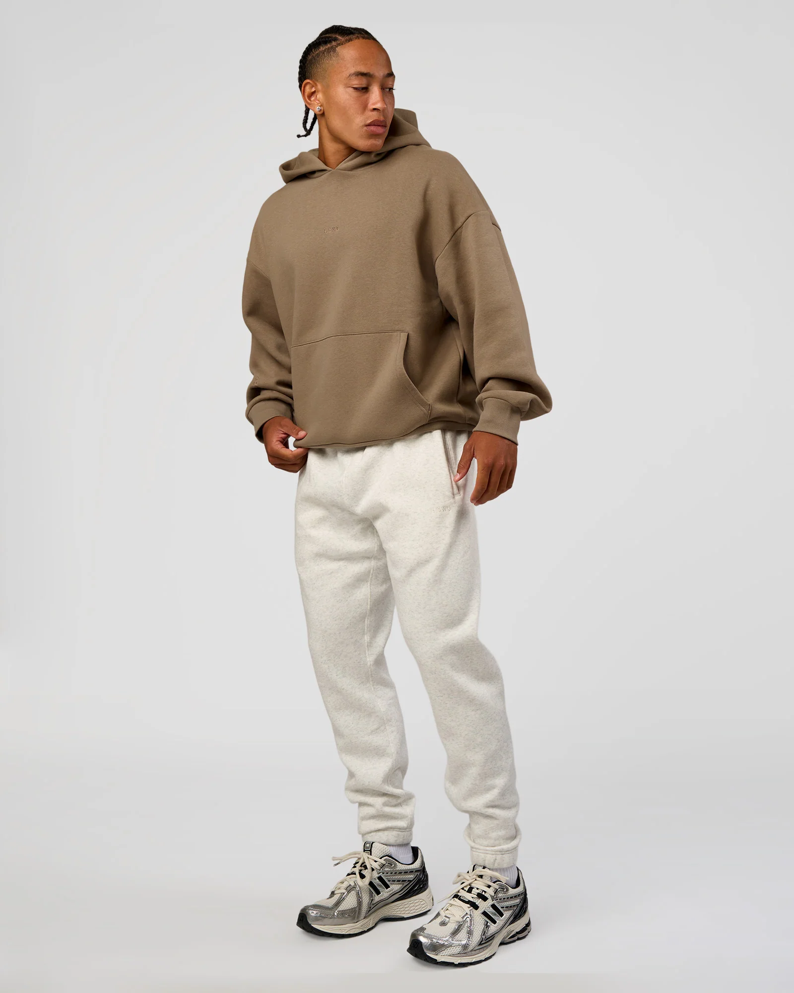 MVP Cuffed Track Pant - Silver Marl - Image 5