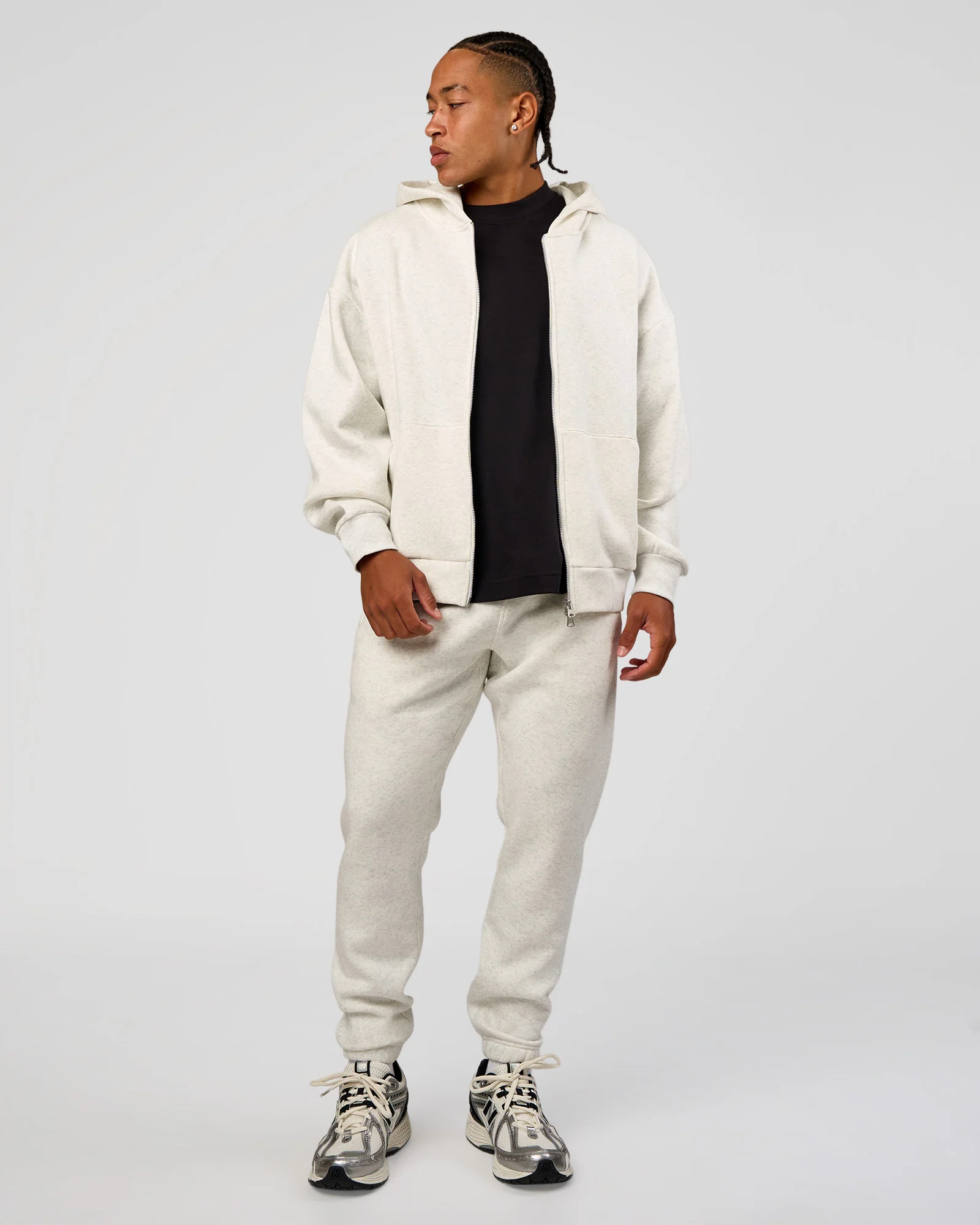 MVP Cuffed Track Pant - Silver Marl - Image 9