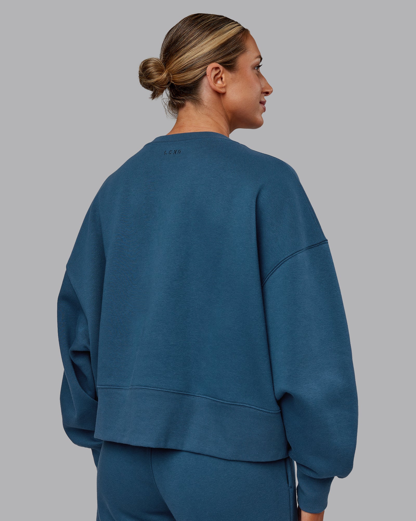 MVP V Neck Oversized Sweater - Indigo - Image 4