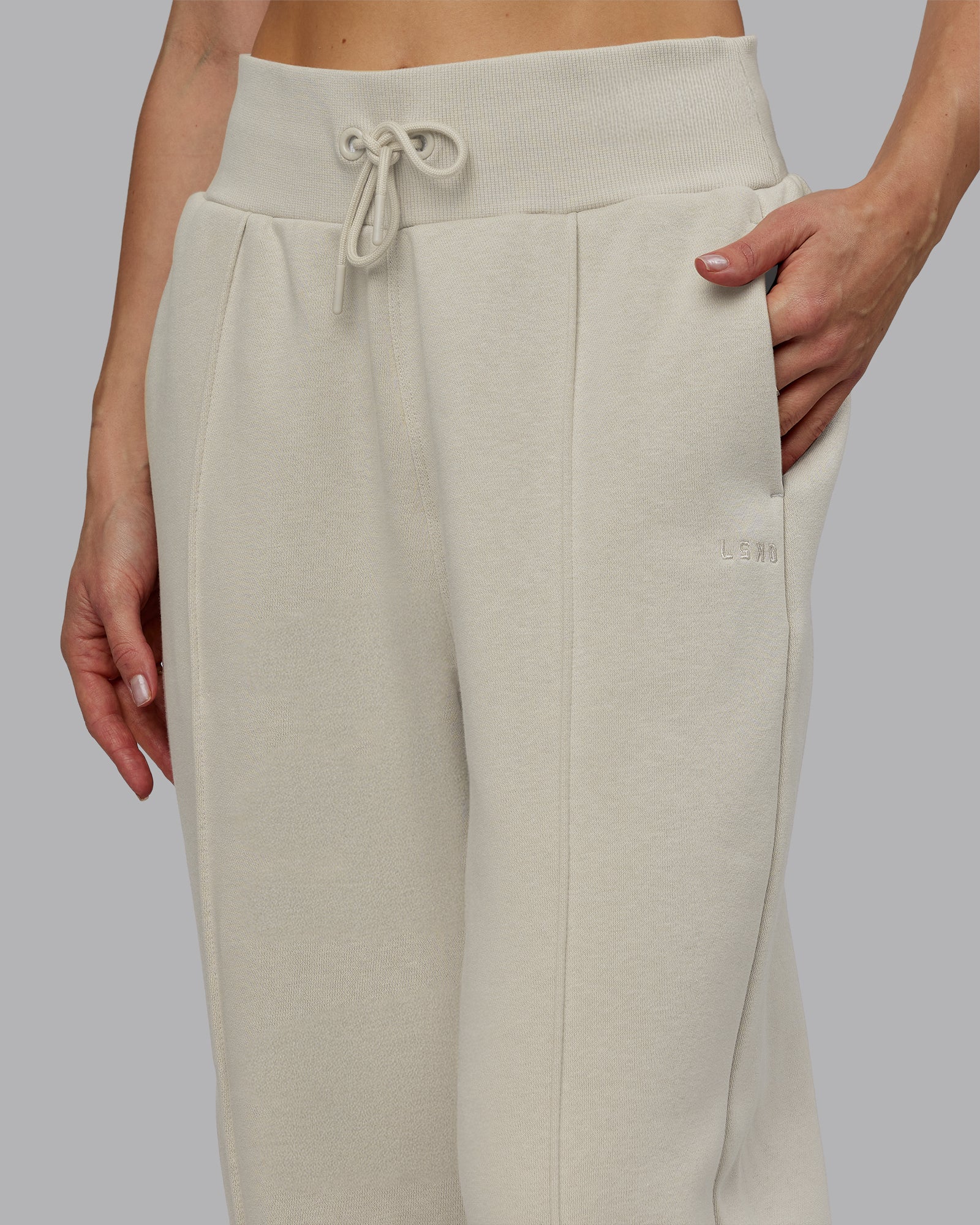 MVP Wide Leg Track Pant - Shale Beige - Image 3