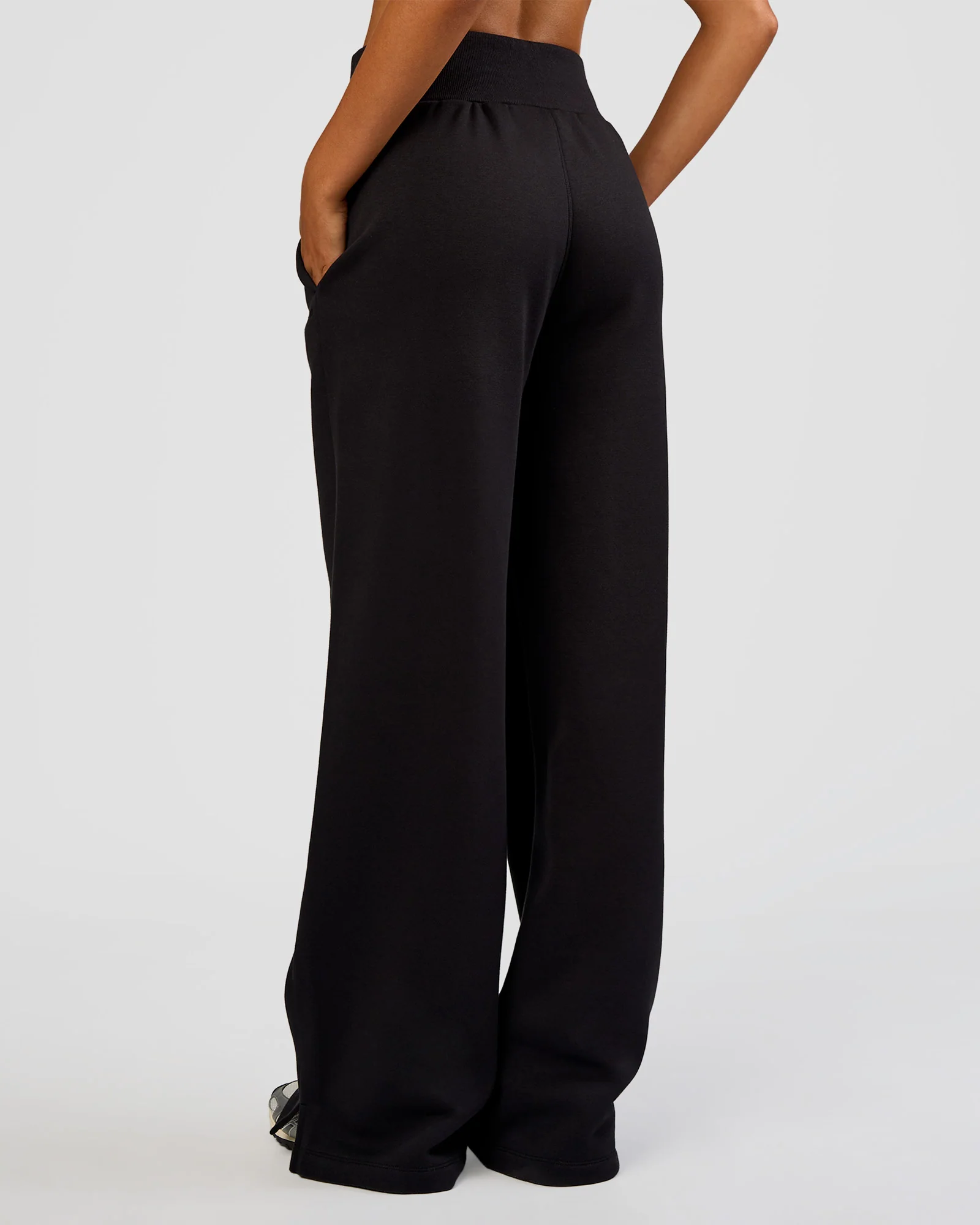 MVP Wide Leg Tall Track Pant - Black - Image 4