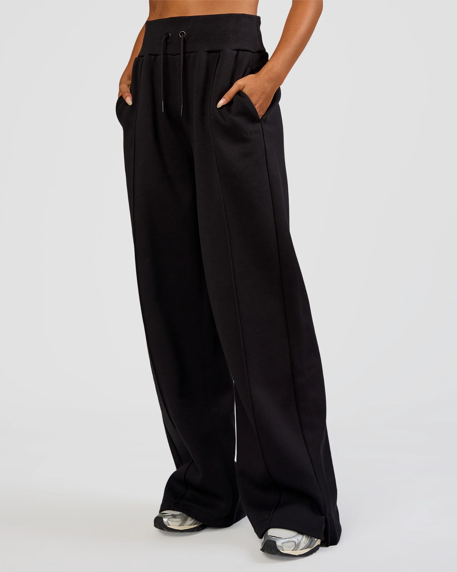 MVP Wide Leg Tall Track Pant - Black - Image 5