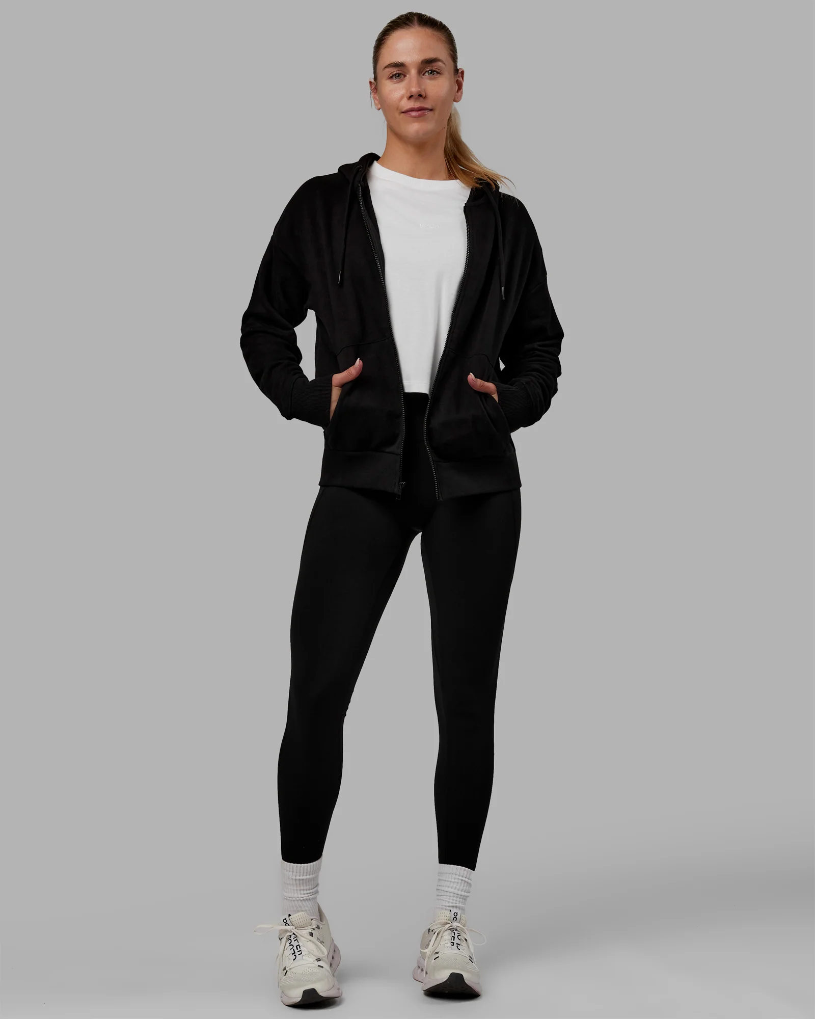 MVP Zip Through Hoodie - Black - Image 6