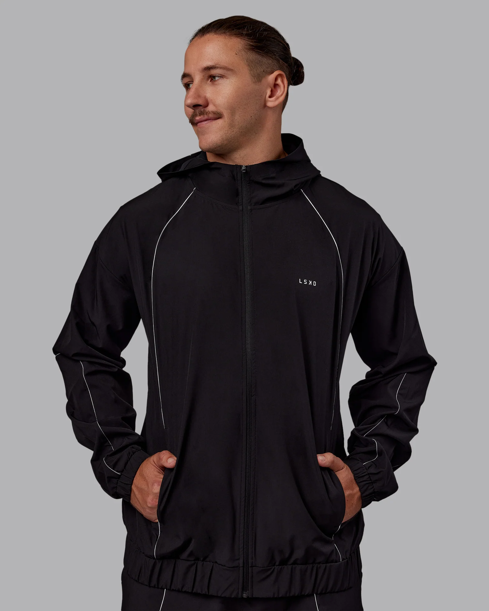 Nocturnal Zip Jacket - Black - Image 3