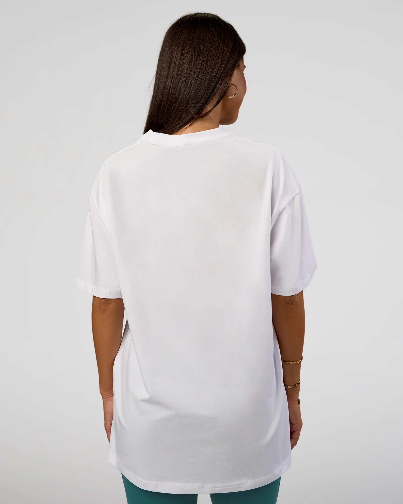 Nothing Is Impossible FLXCotton Oversized Tee - White-Vital Green - Image 8