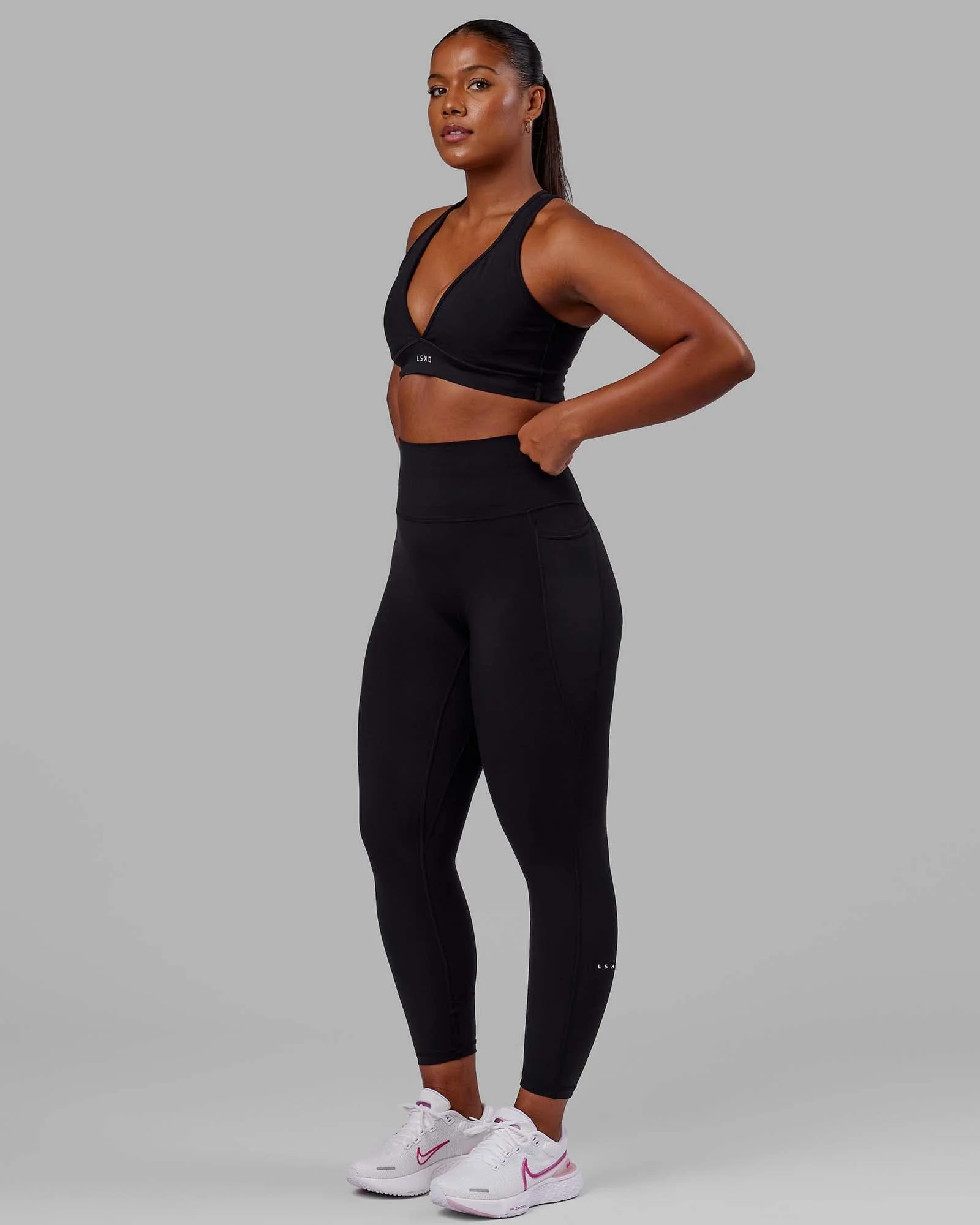 O.G. Fusion Ultra High-Rise Full Length Legging Pockets - Black - Image 2