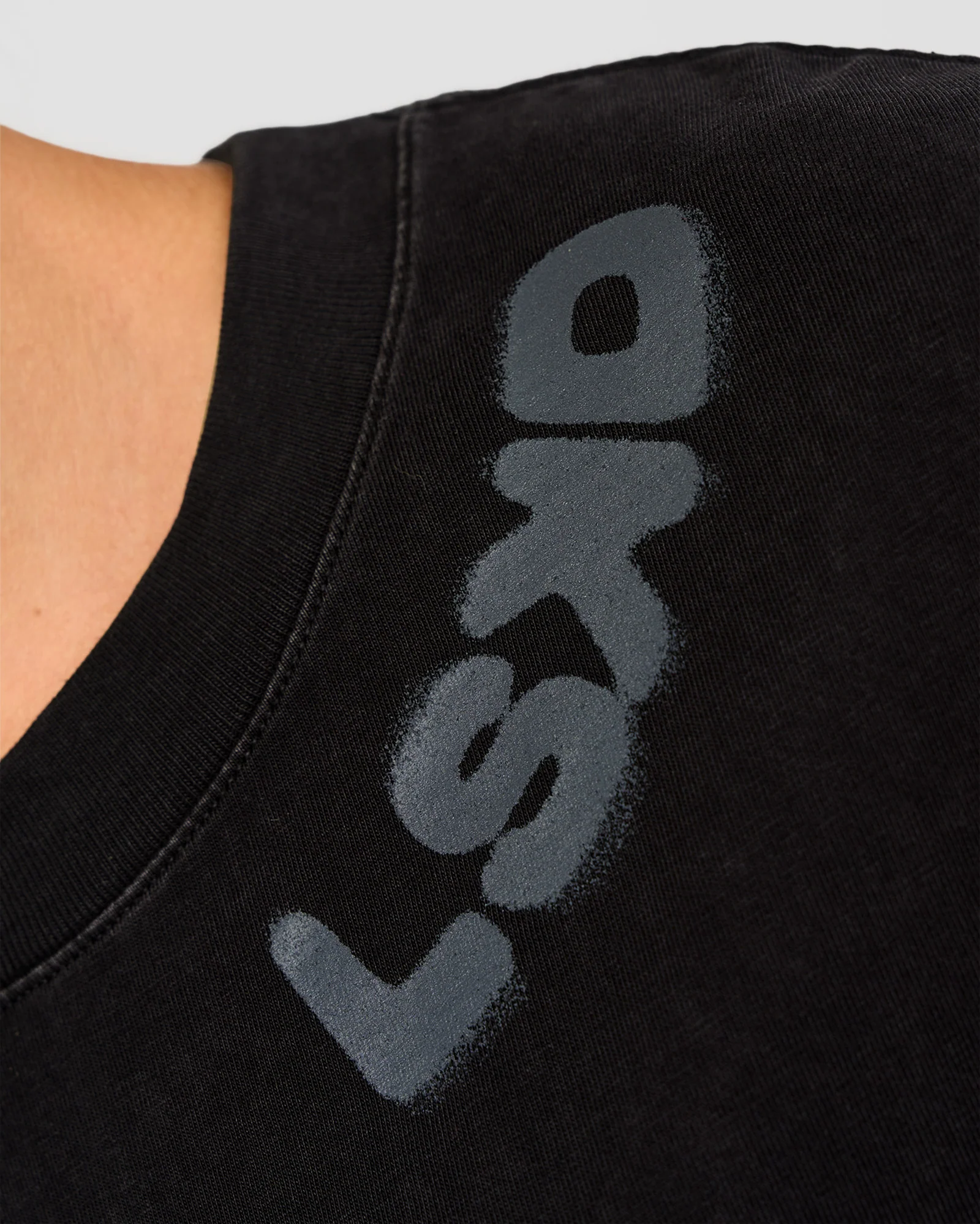 Offset Heavyweight Unisex Oversized Tee - Black Washed-Castlerock - Image 5
