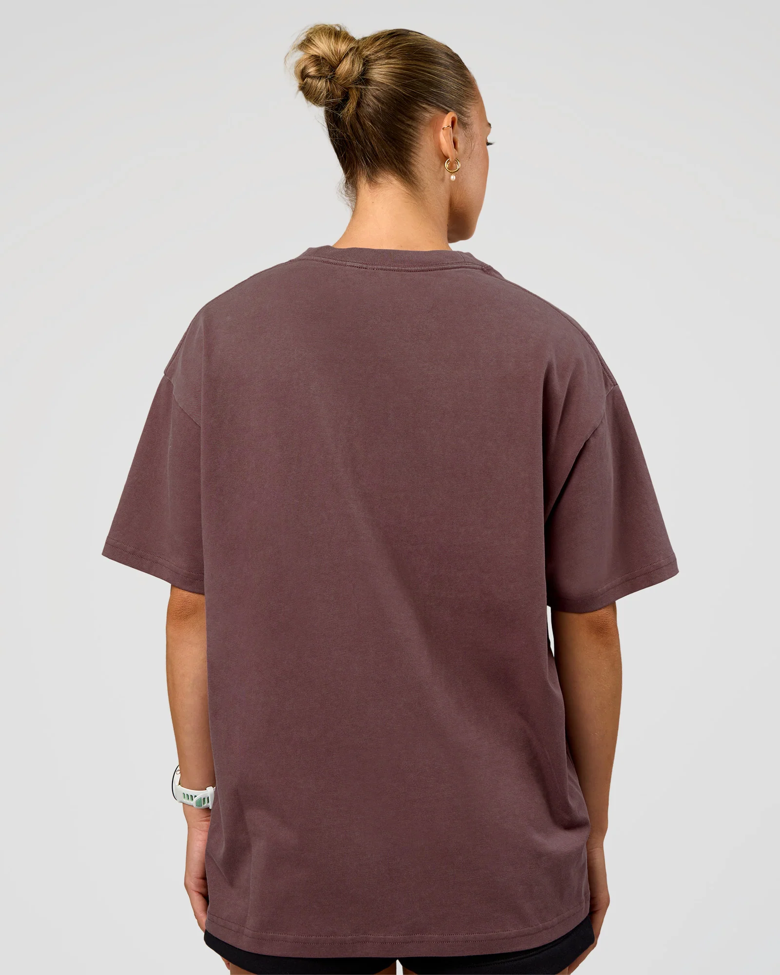 Offset Heavyweight Unisex Oversized Tee - Cocoa Powder-Cocoa Powder - Image 6
