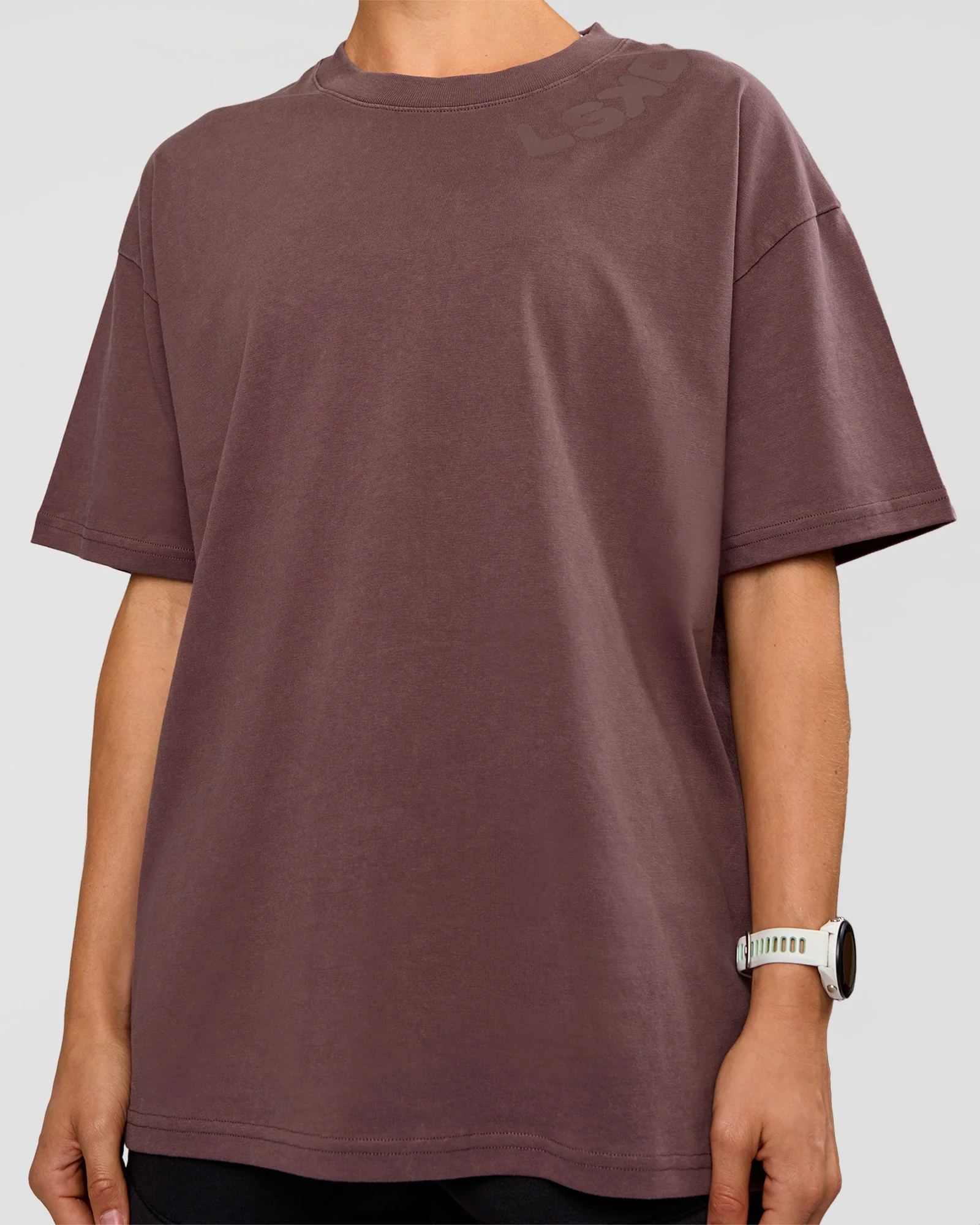 Offset Heavyweight Unisex Oversized Tee - Cocoa Powder-Cocoa Powder - Image 7