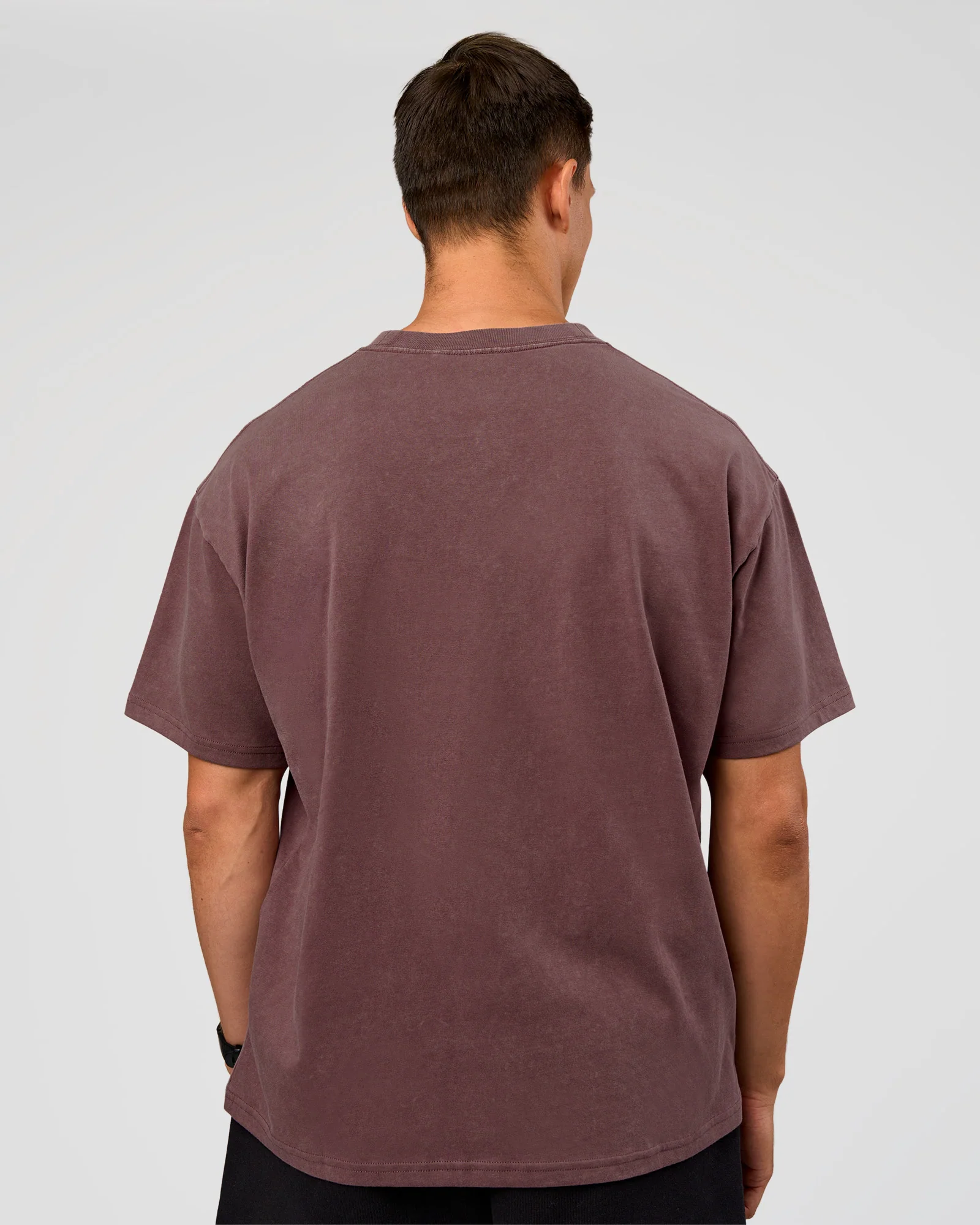 Offset Heavyweight Unisex Oversized Tee - Cocoa Powder-Cocoa Powder - Image 8