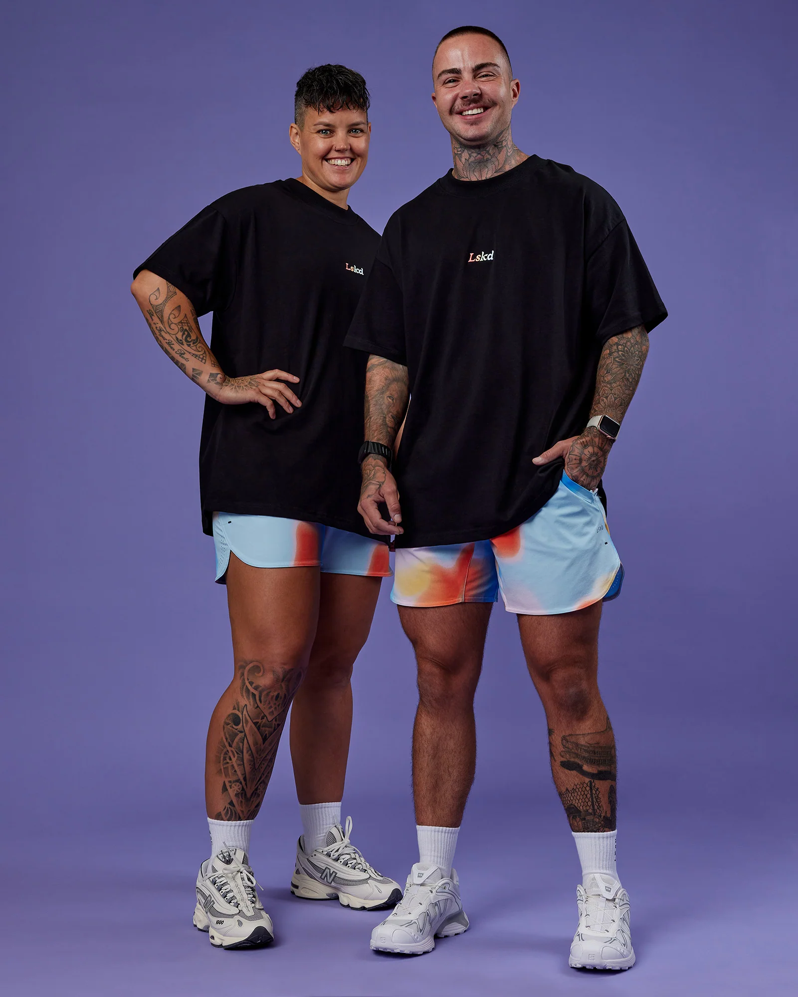 Our Journey Heavyweight Oversized Tee - Black-Rainbow - Image 9