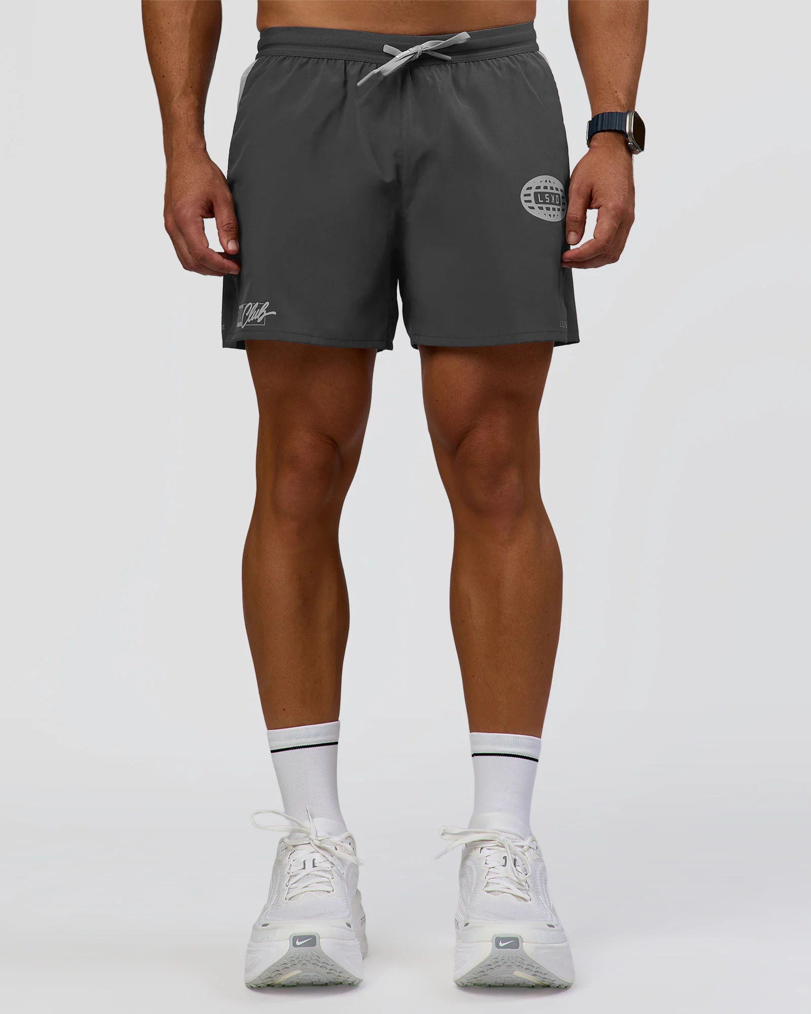 Pace 5" Lined Running Short - Dark Storm-Alloy - Image 5
