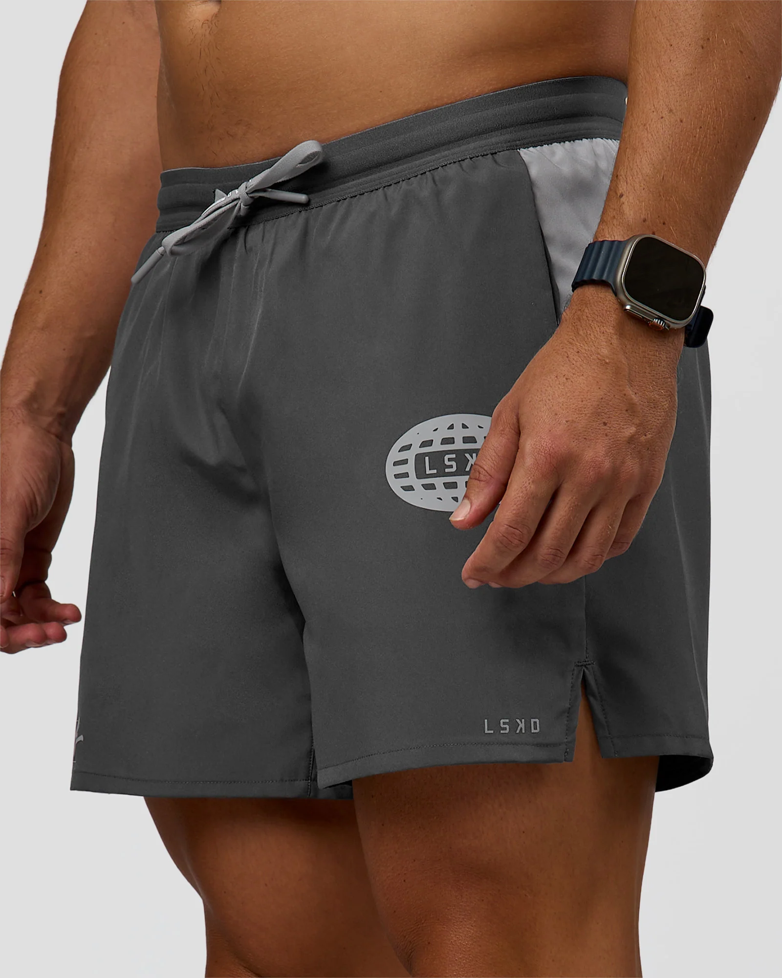 Pace 5" Lined Running Short - Dark Storm-Alloy - Image 7