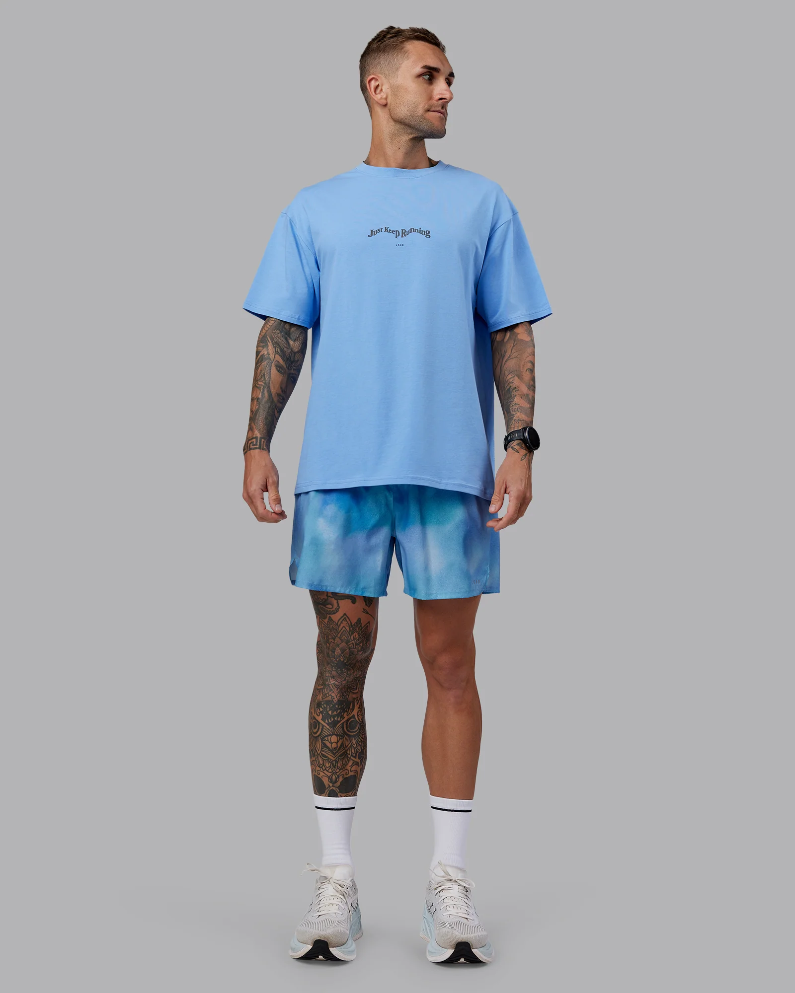 Pace 5" Lined Running Short - Storm Cloud - Image 3