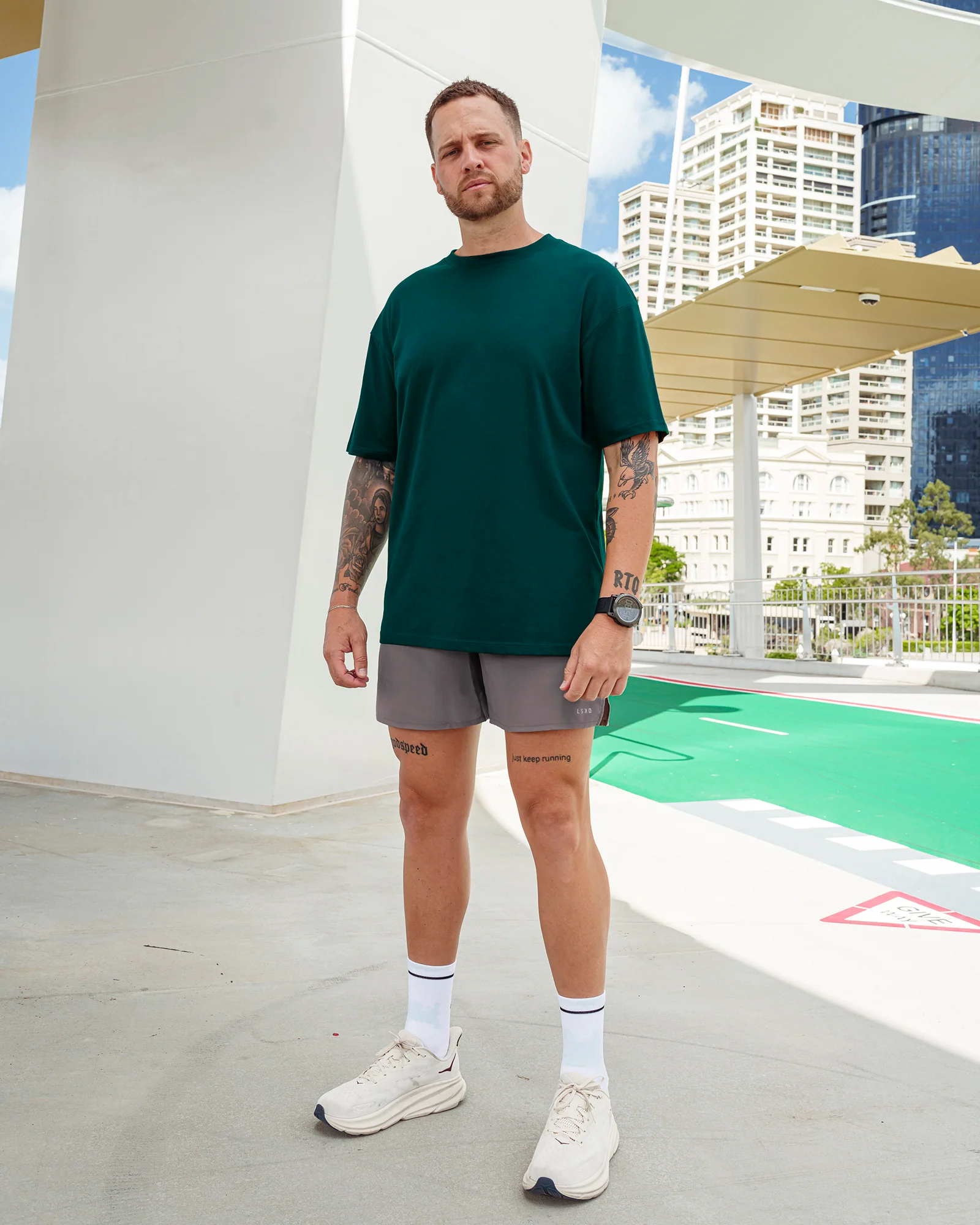 Pace Lined Performance Short  5" - Storm Front - Image 3