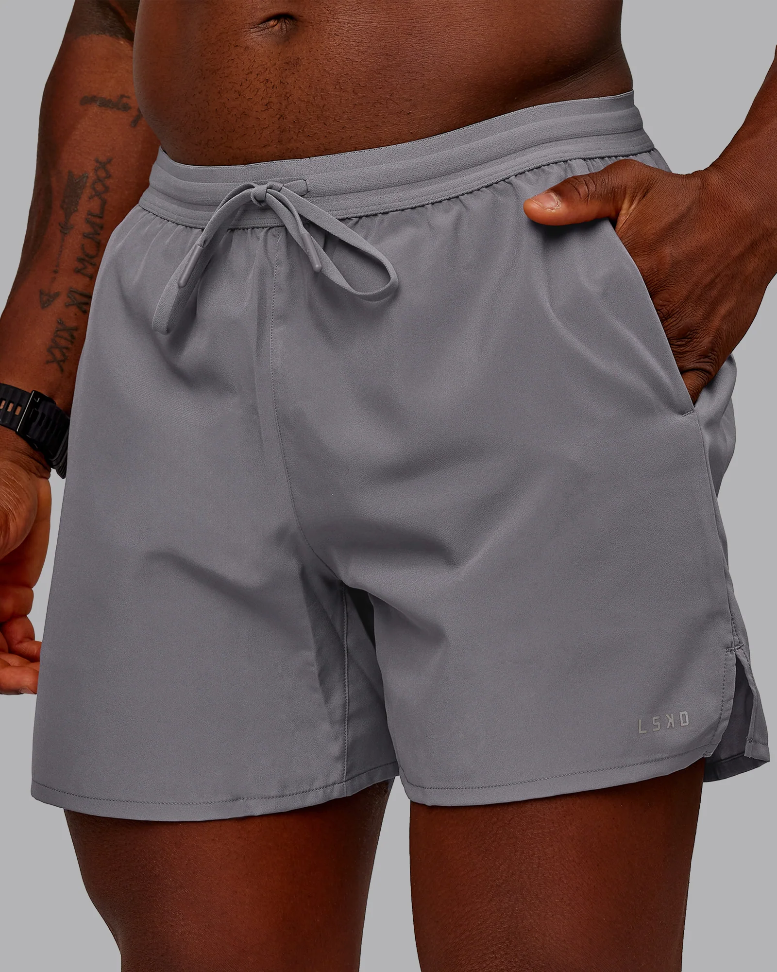 Pace Lined Performance Short  5" - Storm Front - Image 5