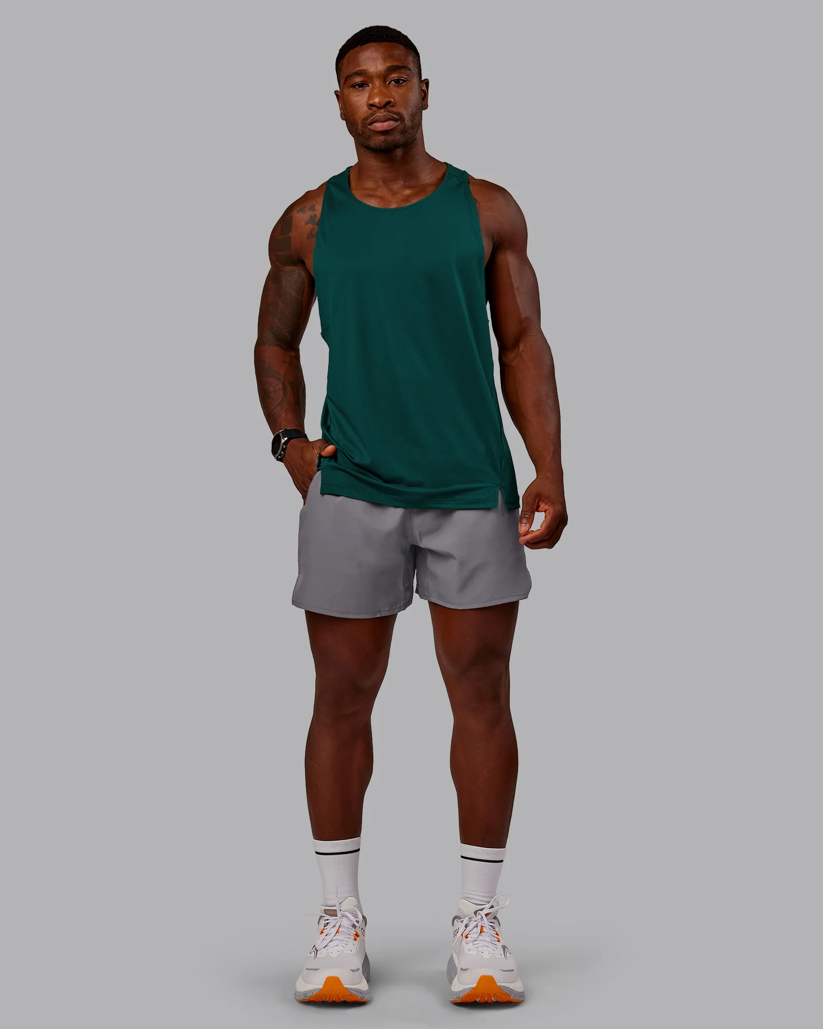 Pace Lined Performance Short  5" - Storm Front - Image 6