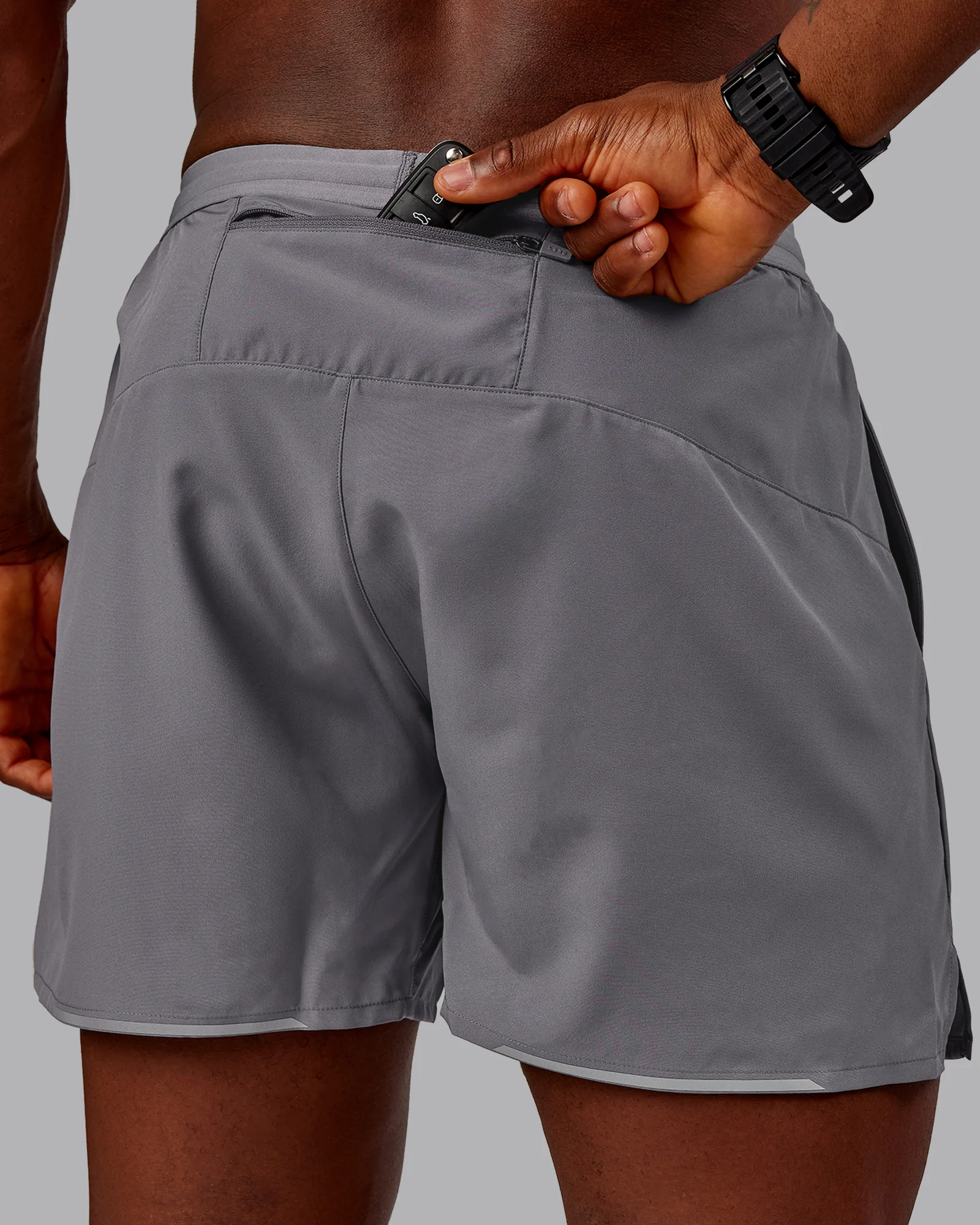 Pace Lined Performance Short  5" - Storm Front - Image 8