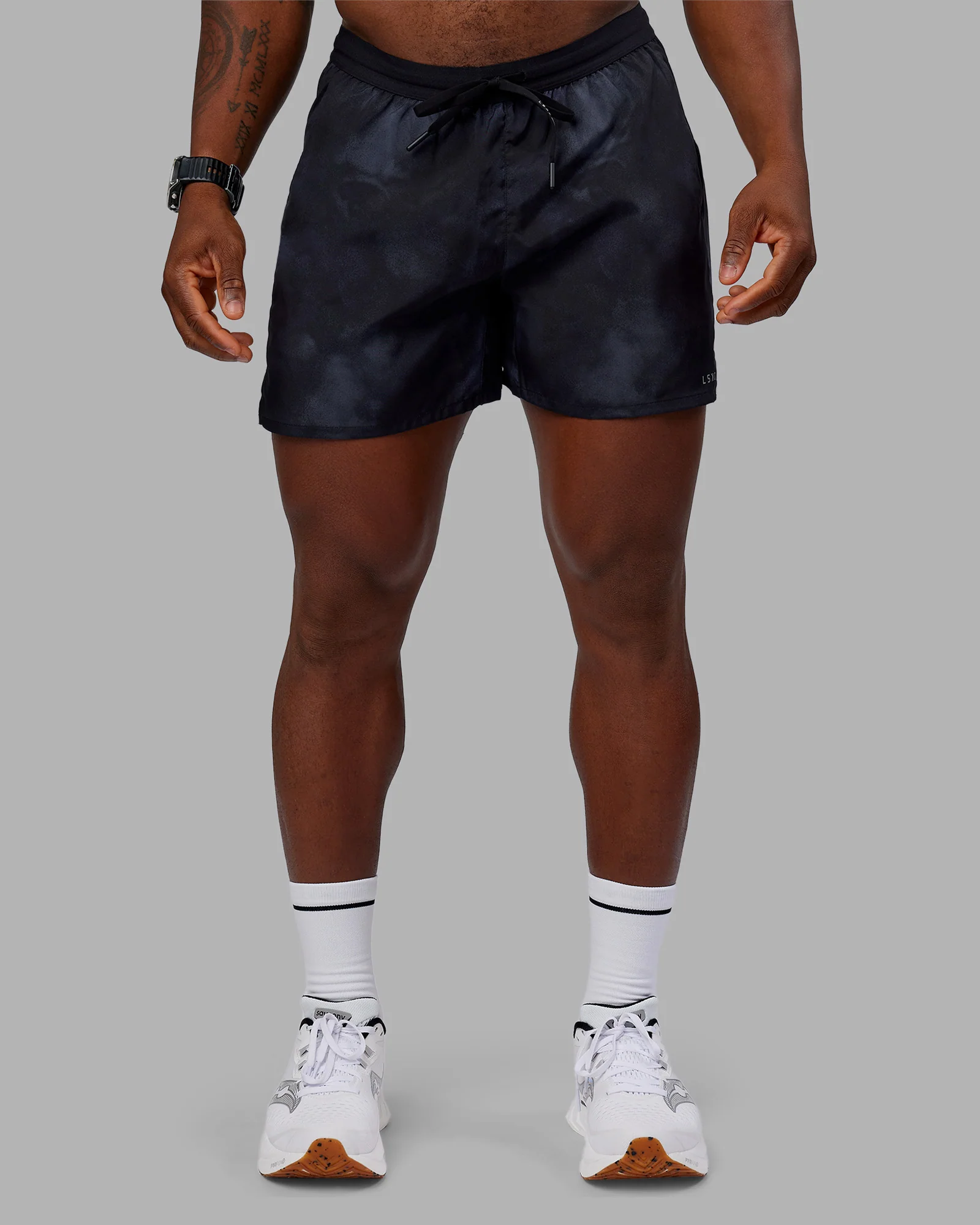Pace 5" Lined Running Short - Washed Black - Image 2