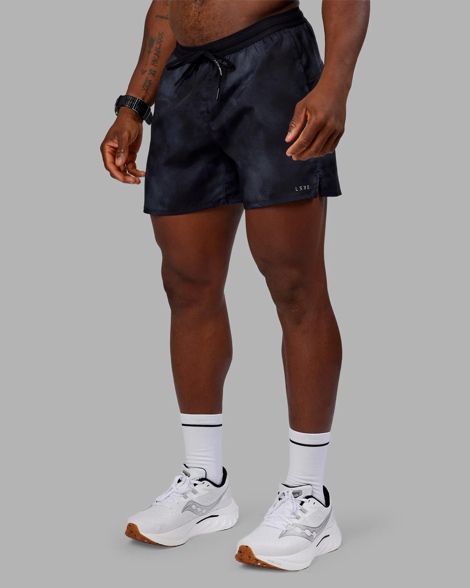 Pace 5" Lined Running Short - Washed Black - Image 7