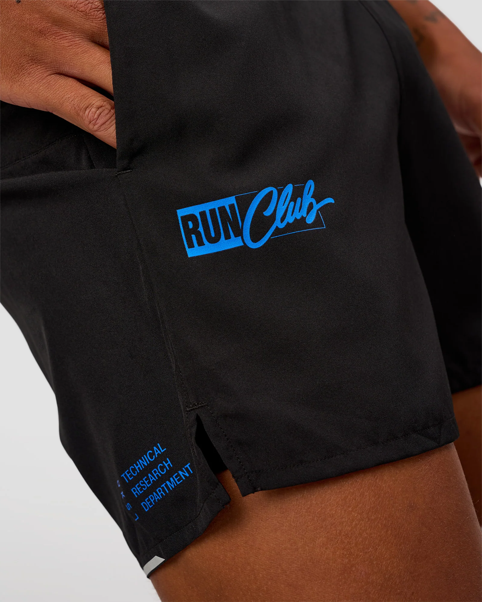 Pace 5" Lined Running Short - Black-Lime Glo Indigo - Image 2