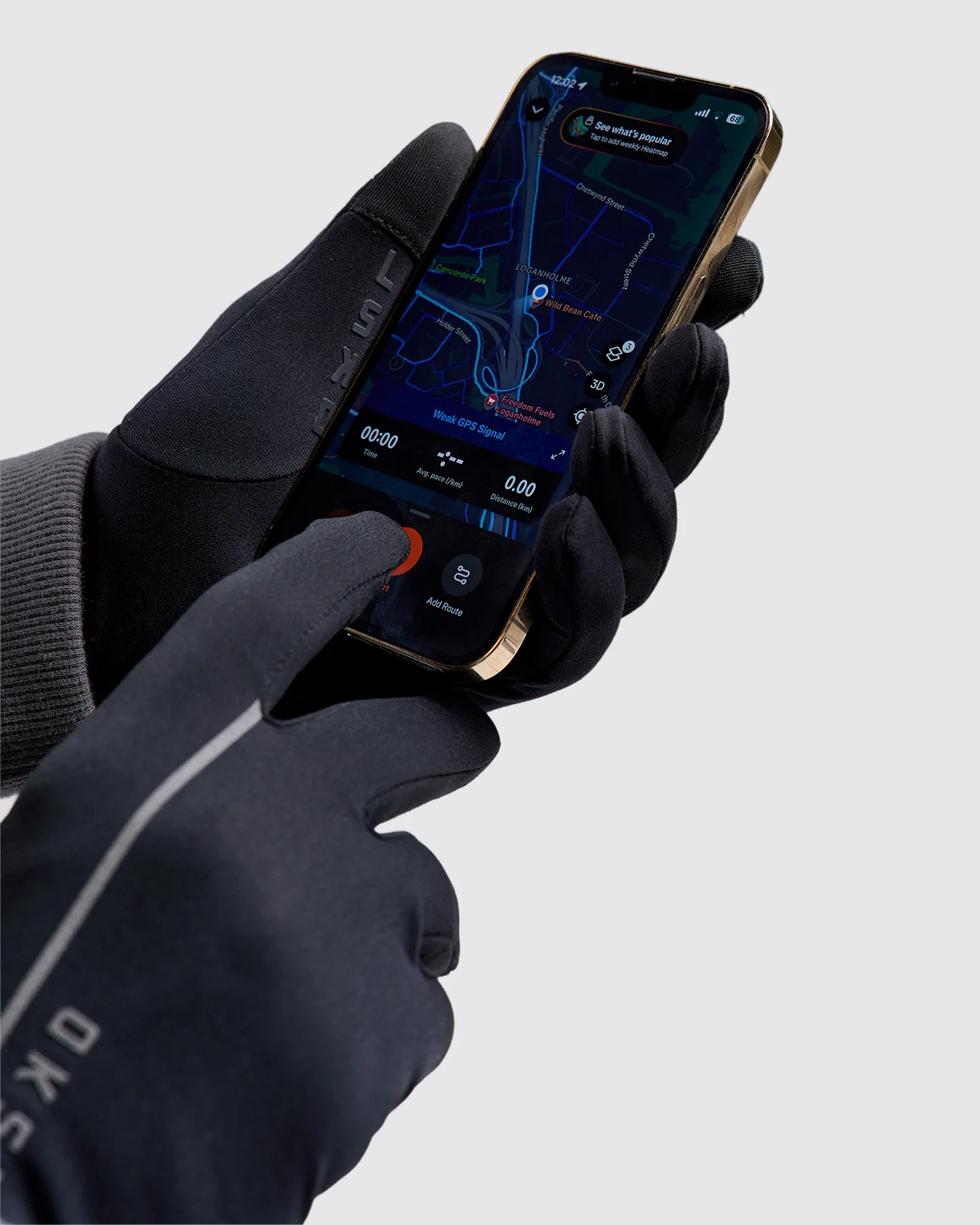 Pace Running Gloves - Black - Image 3