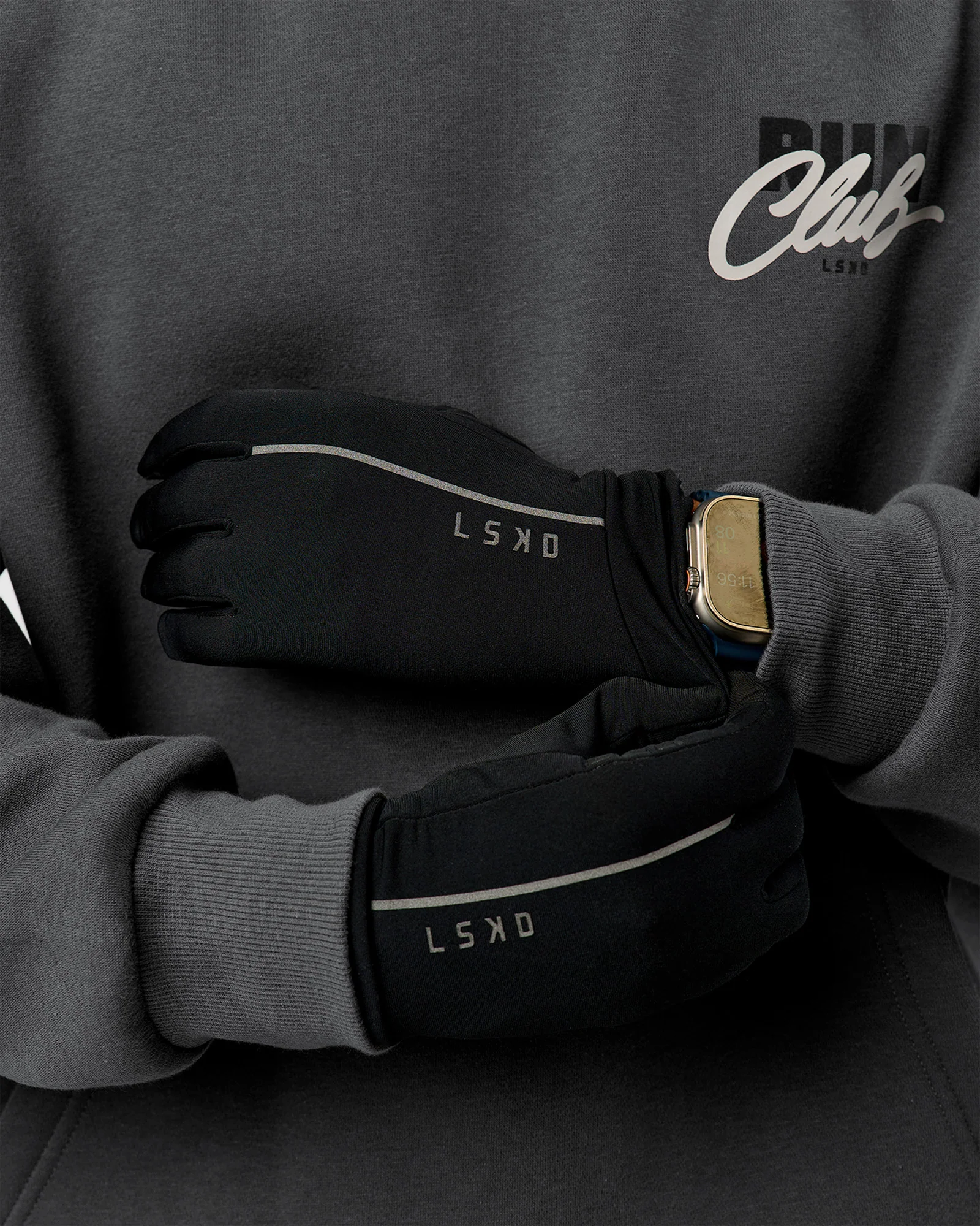 Pace Running Gloves - Black - Image 6