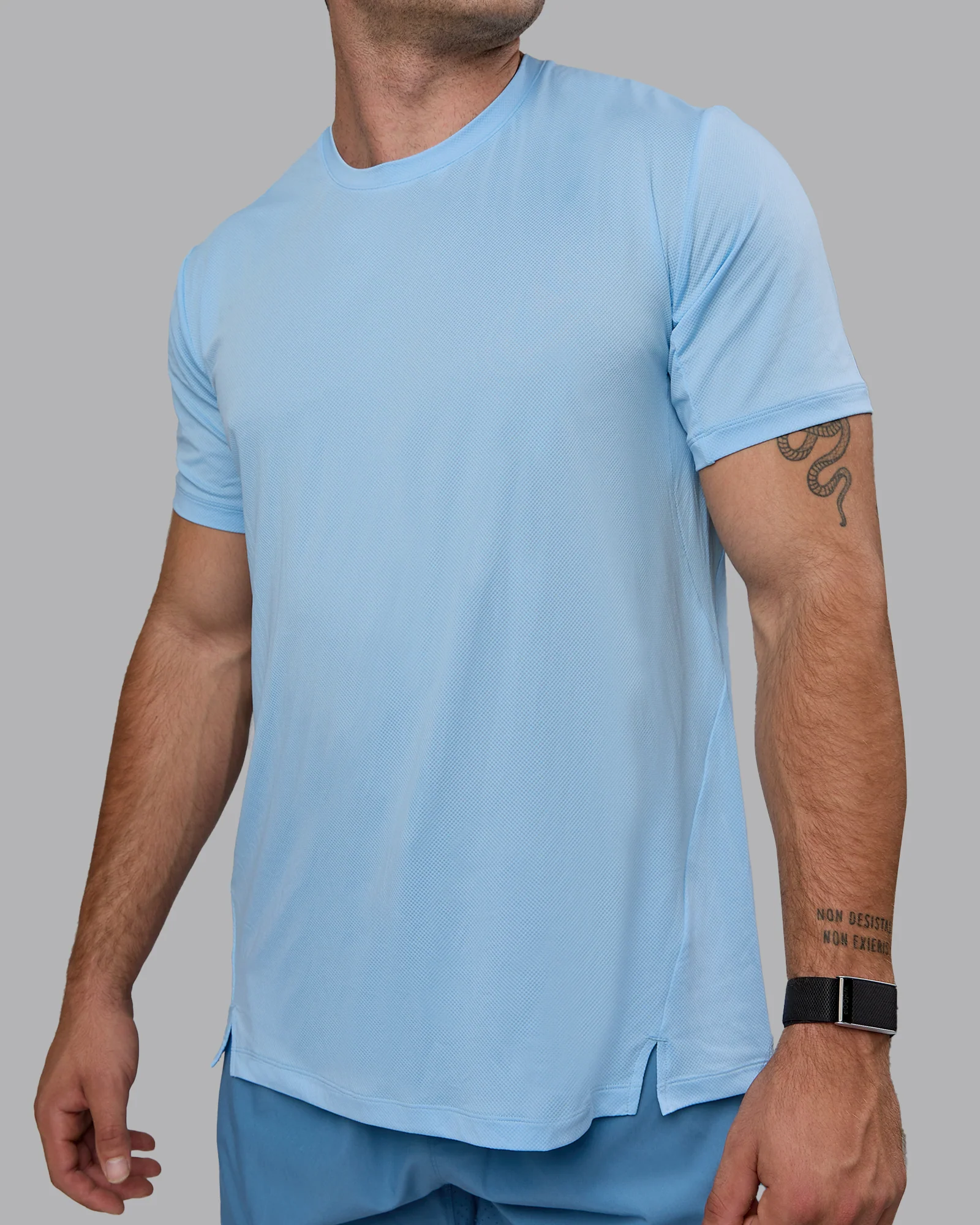 Pace Running Tee - Glacial Blue - Image 5