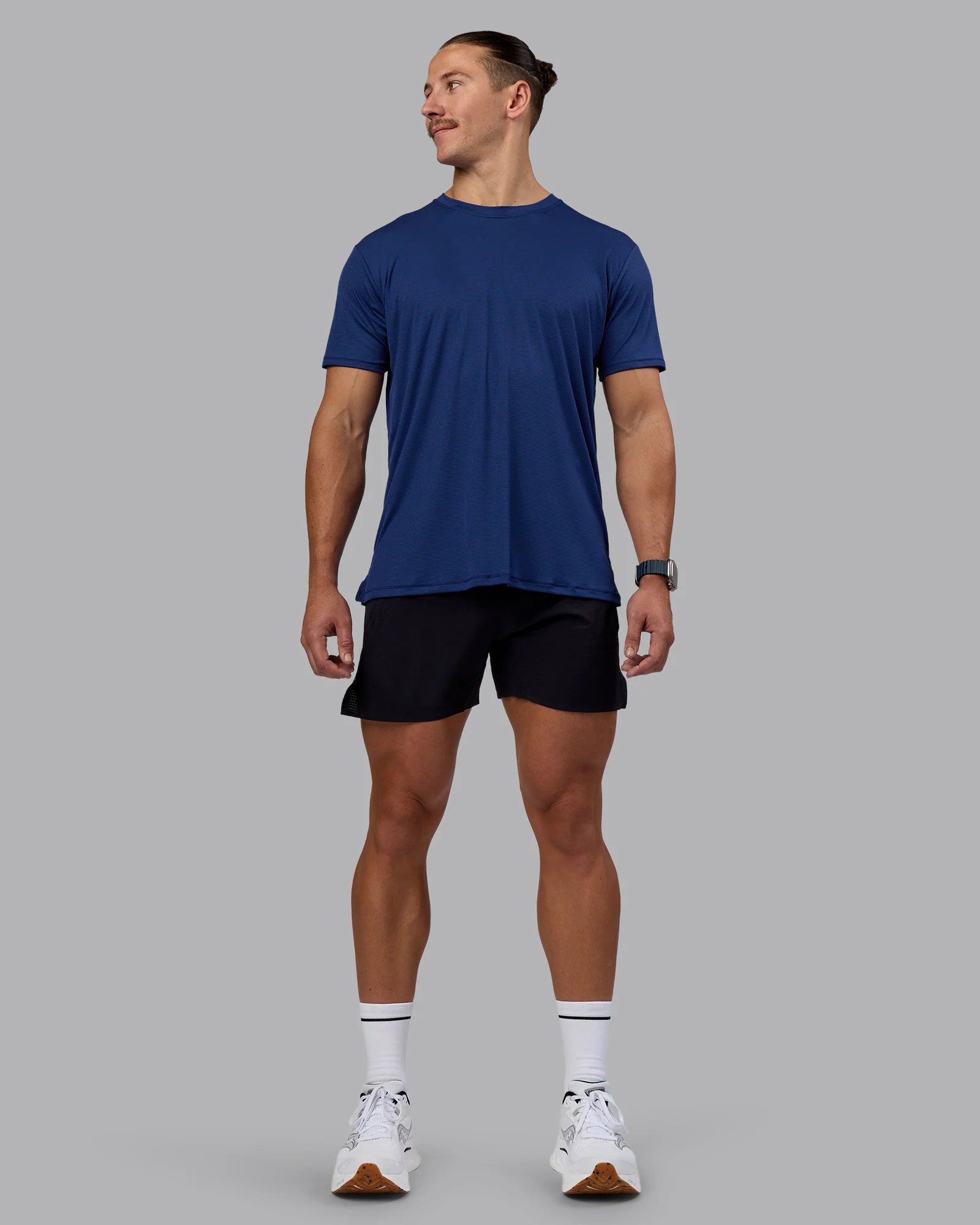 Pace Running Tee - Midnight Blue - Image 4