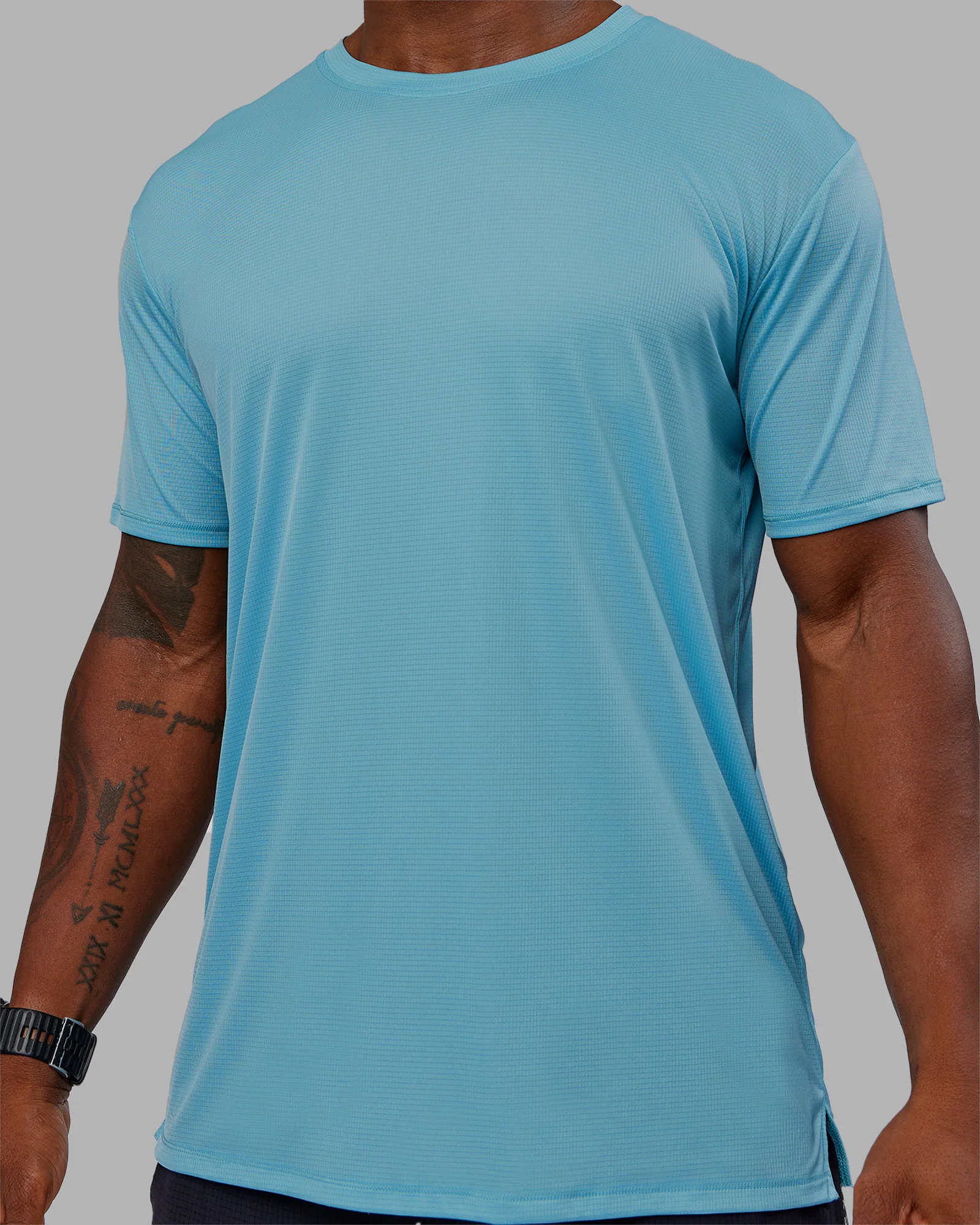 Pace Running Tee - Retro Blue - Image 6