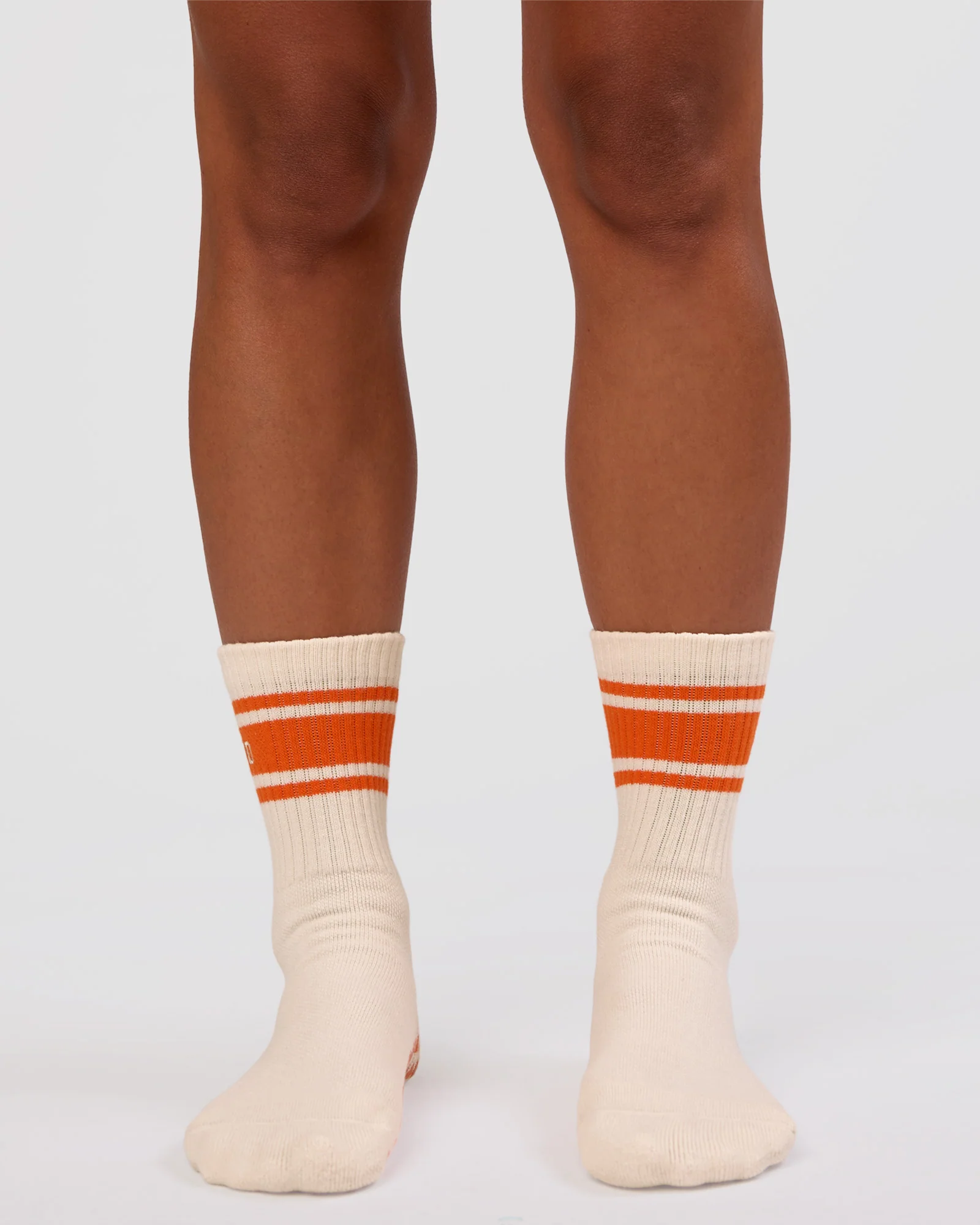 Peaches Pilates Grip Socks - Ivory-Orange - Image 4