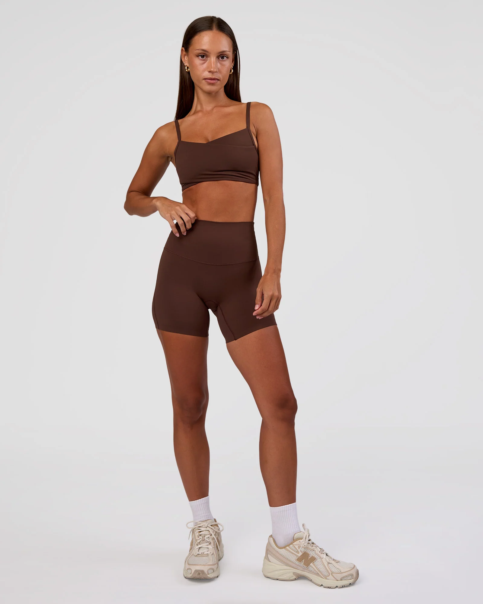 Peaches Wrap Sports Bra - Hot Chocolate - Image 6