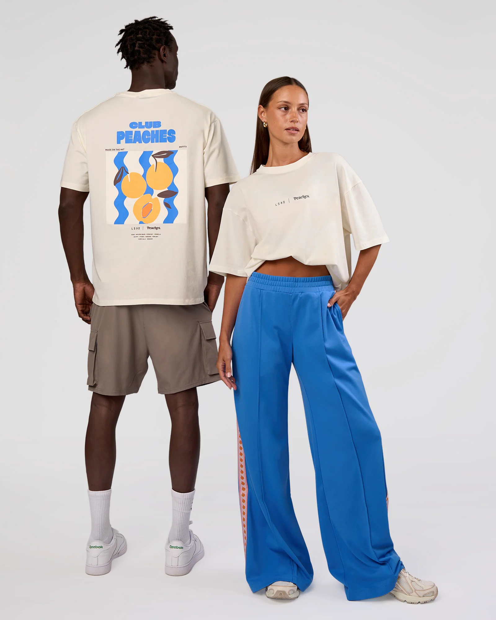 Peaches x LSKD Collection FLXCotton Oversize Tee - Off White - Image 12